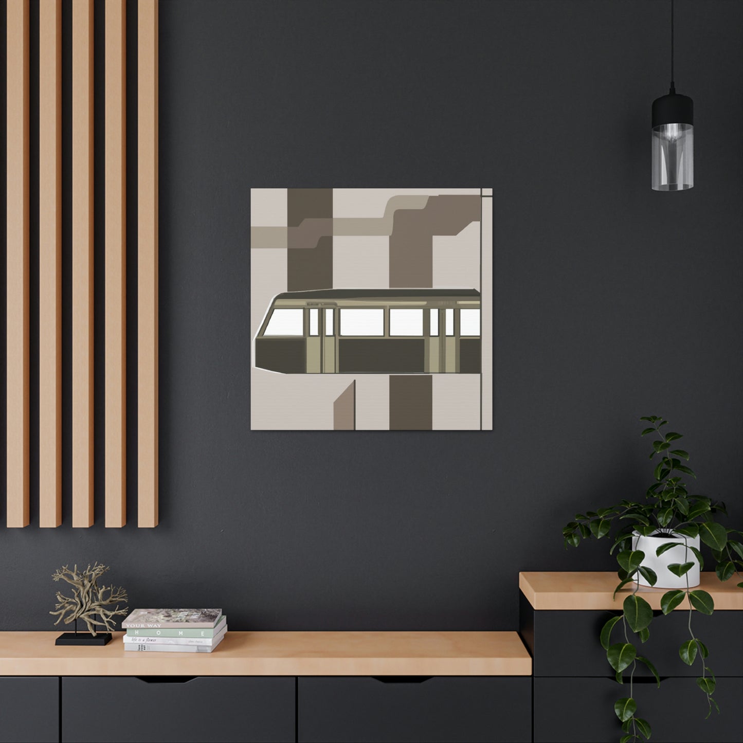 "Subway Journey in Deco" - Canvas