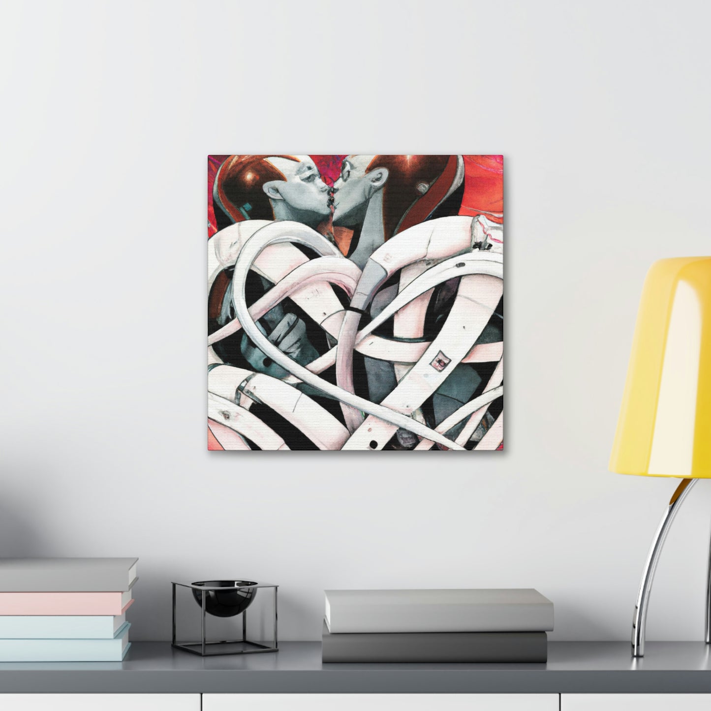 Intertwined Heart Bouquet - Canvas