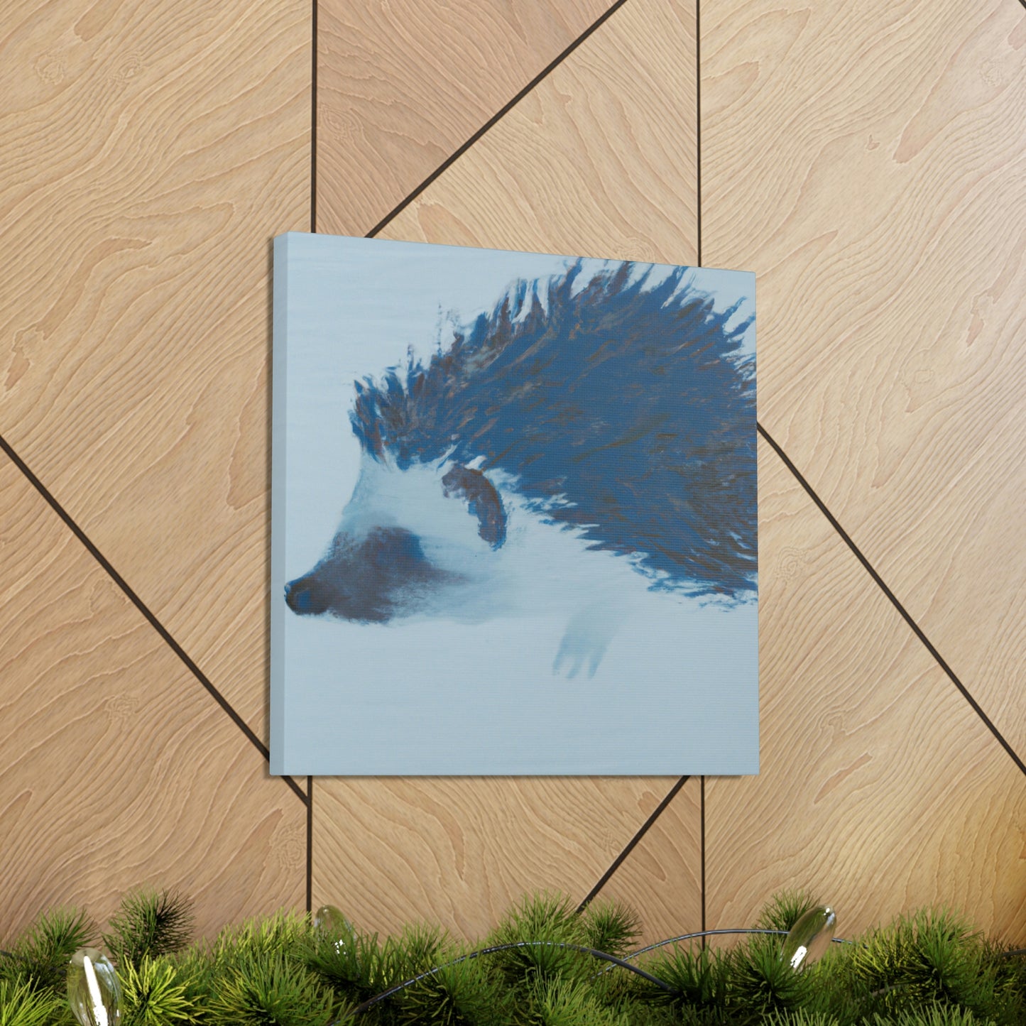 "Hedgehog in Minimalism" - Canvas