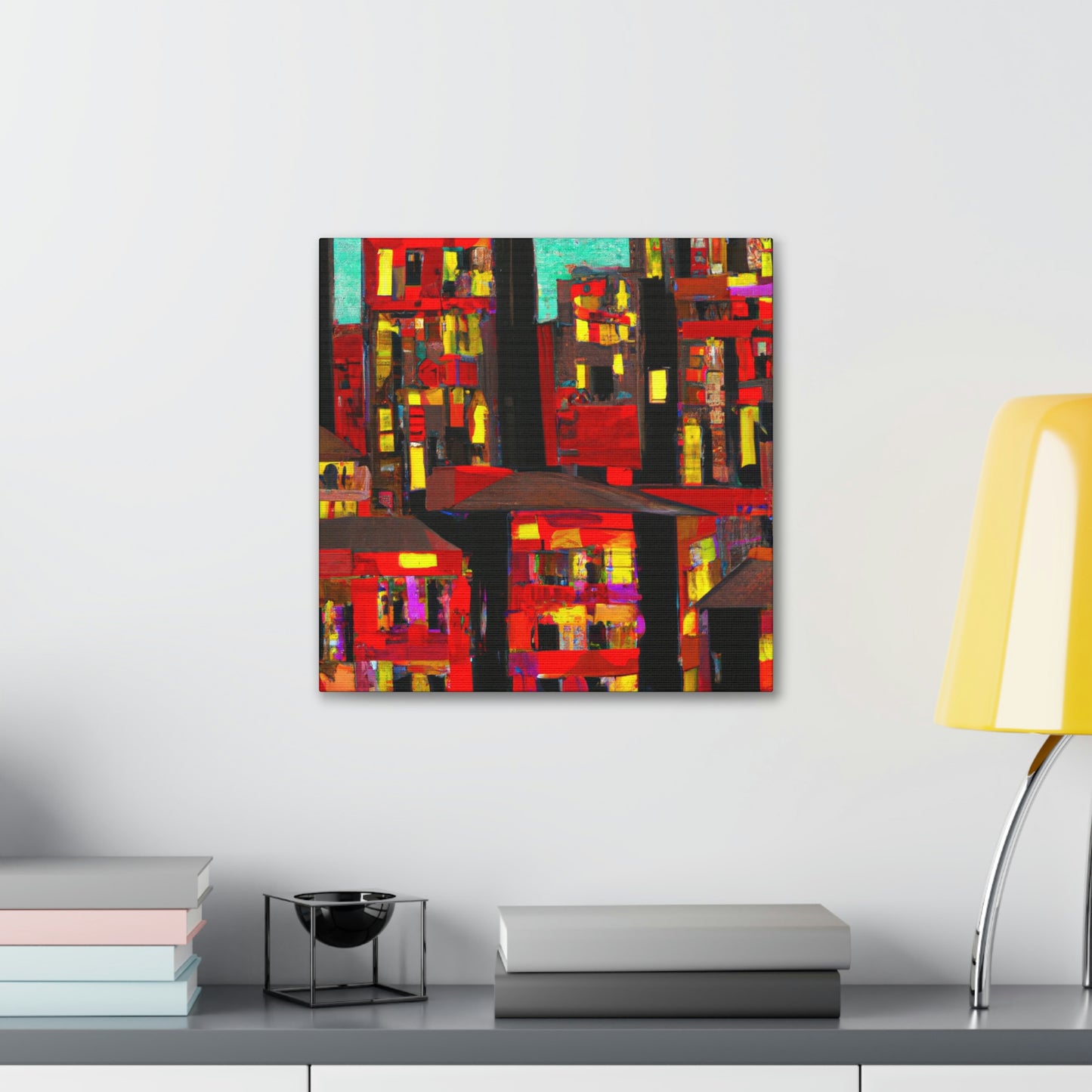 "Minimalist Expressionist Scene" - Canvas