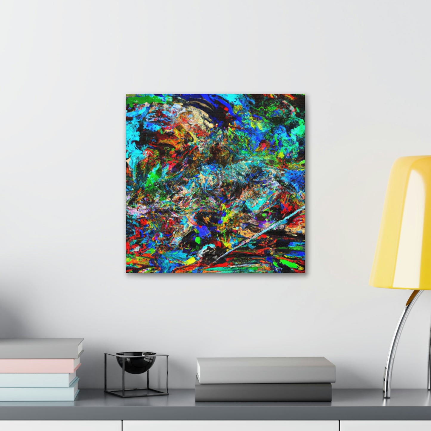 "Sun In Night Scene" - Canvas