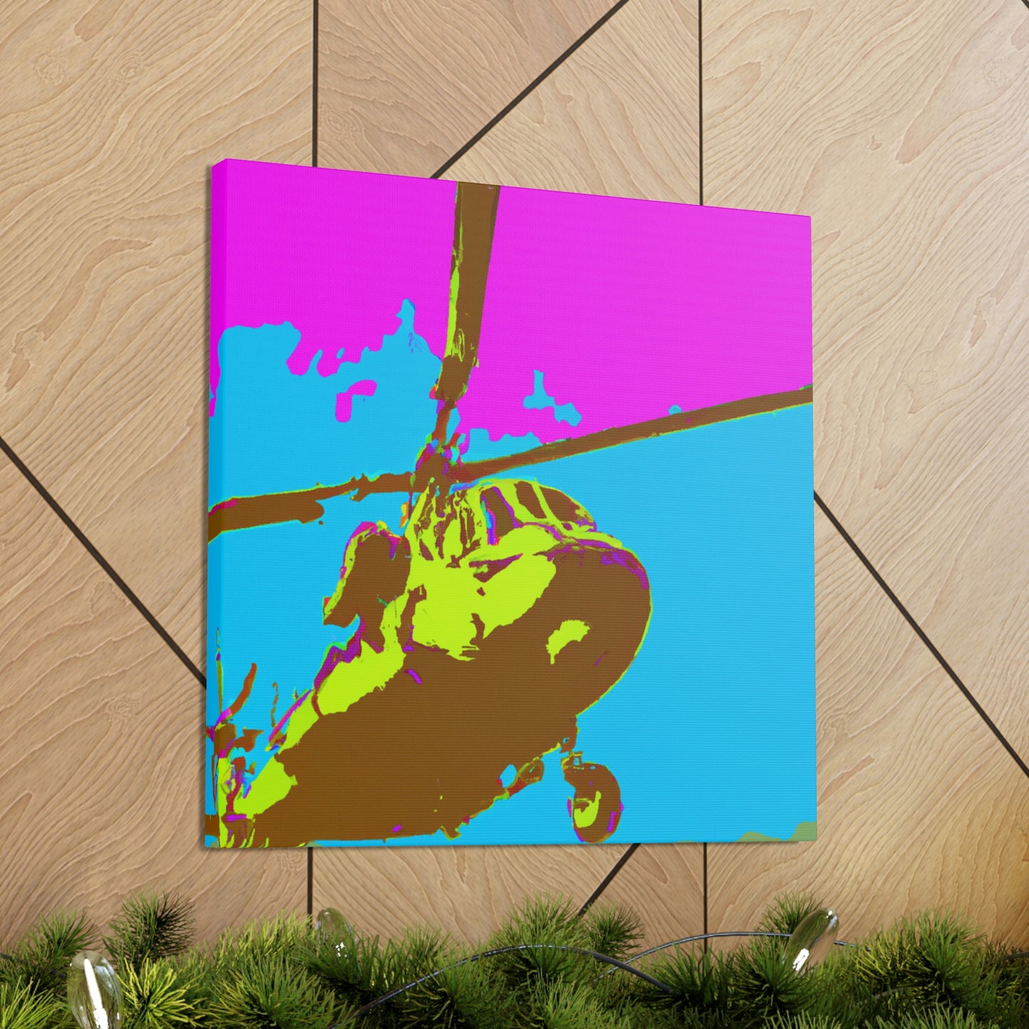 Helicopter Pop Artful - Canvas