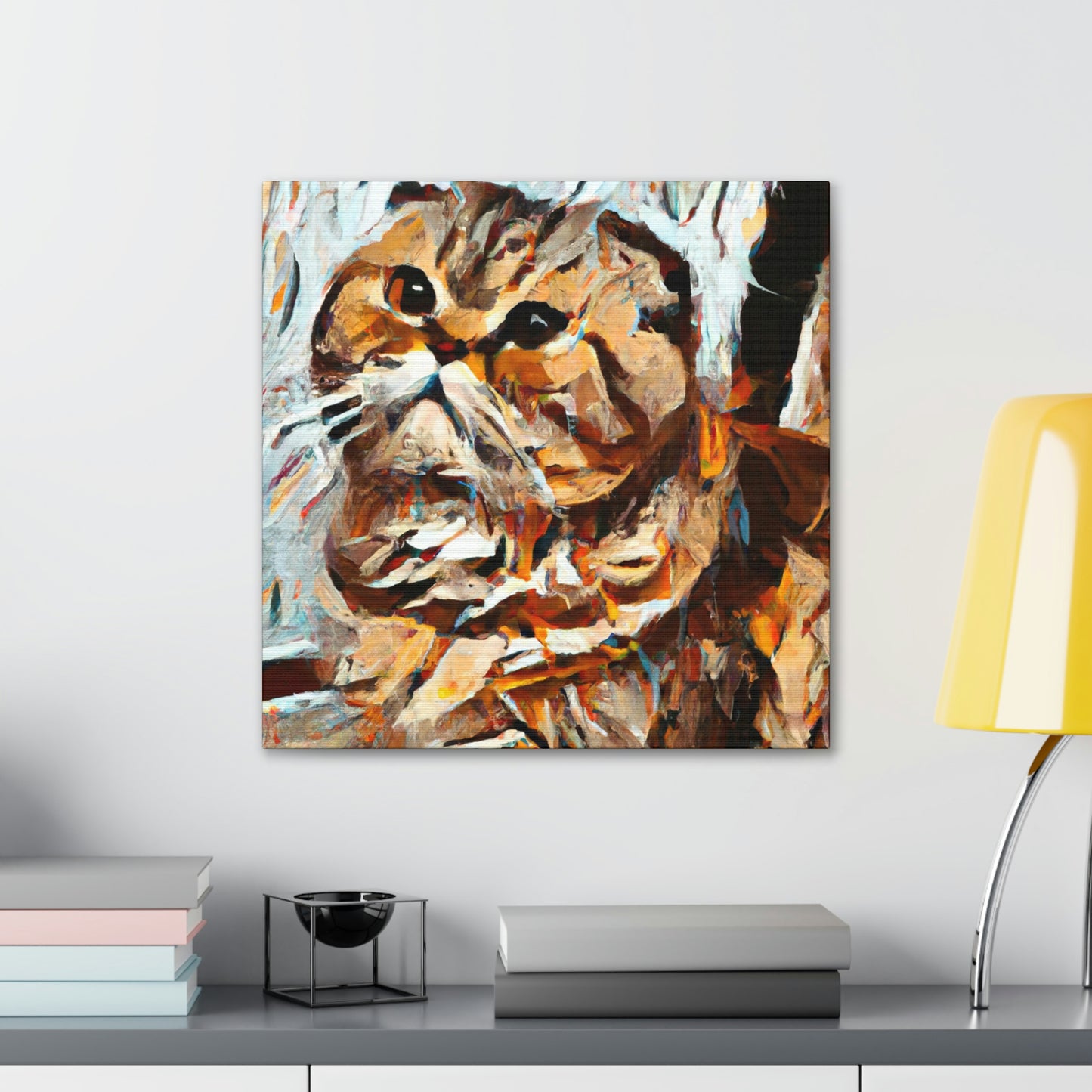 Scottish Fold Abstraction - Canvas