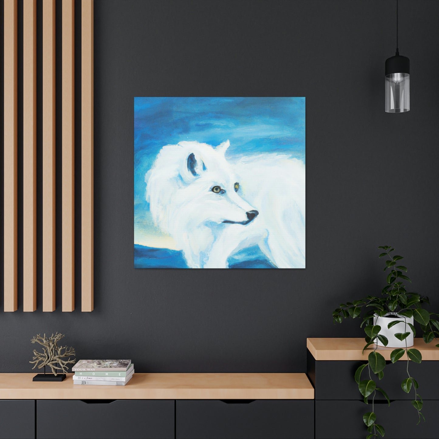 Arctic Wolf Creation - Canvas