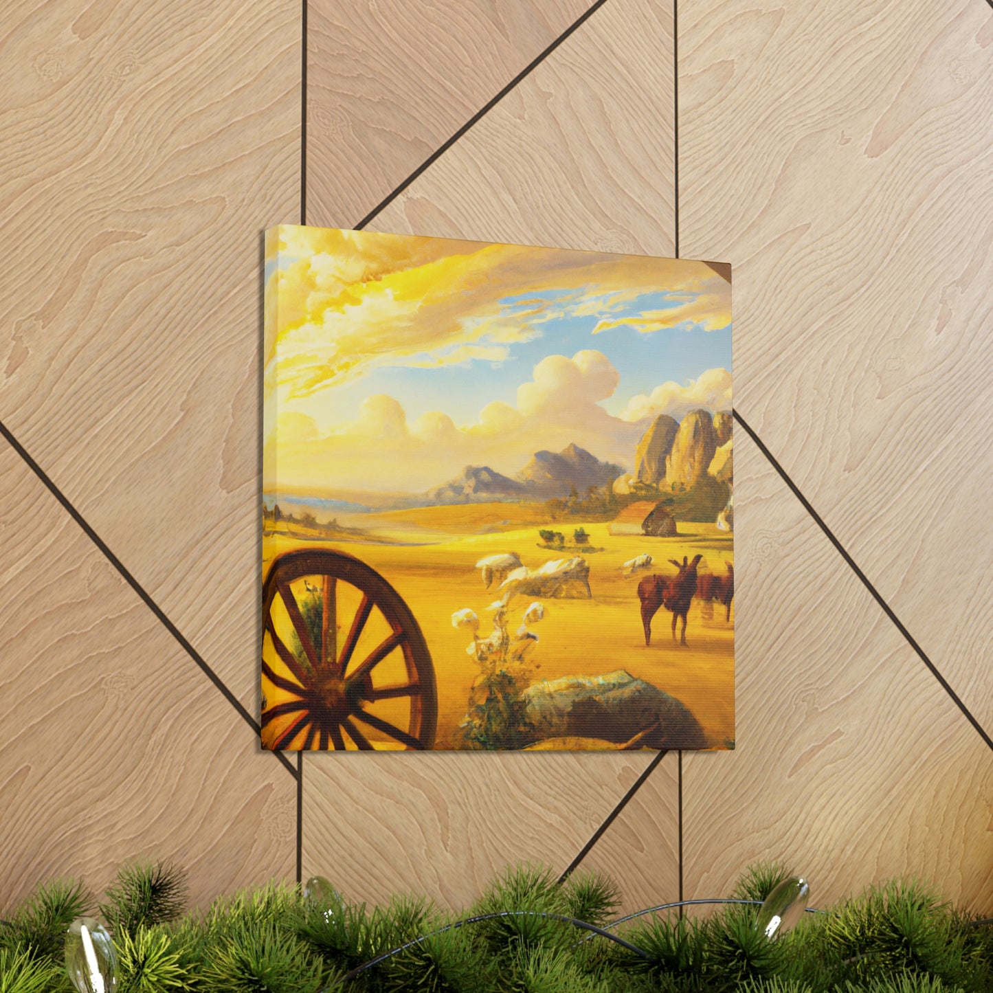 "Wagon Wheel Retrospective" - Canvas