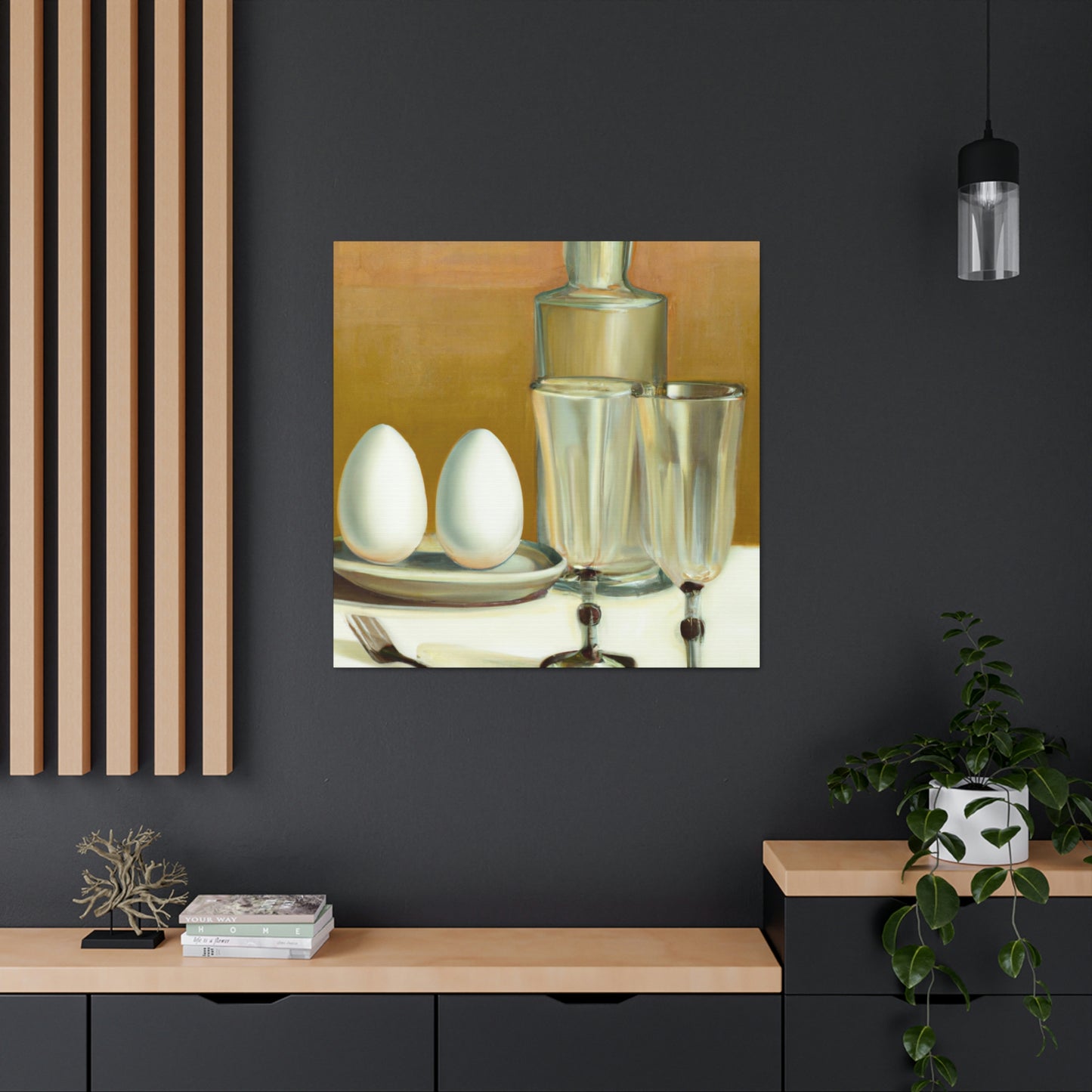 "Eggs in Art Deco". - Canvas