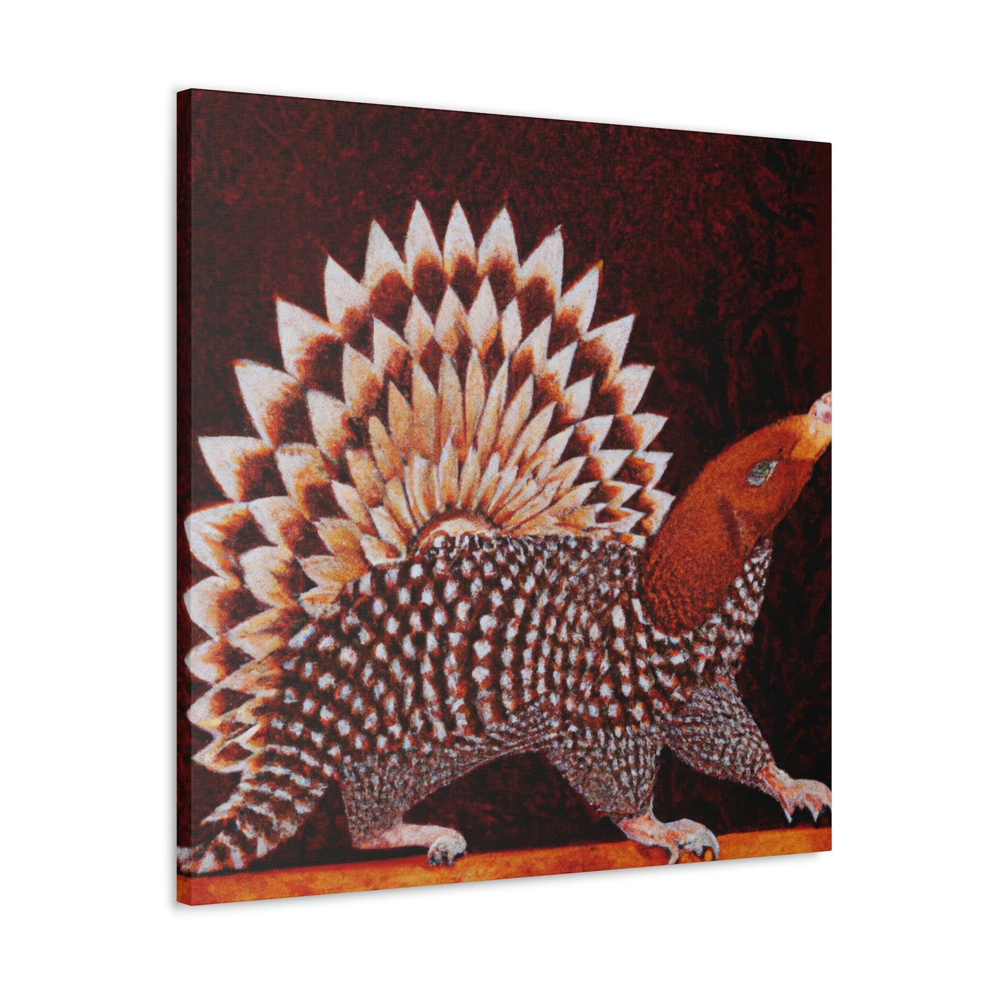 Gleaming Art Deco Pangolin - Canvas