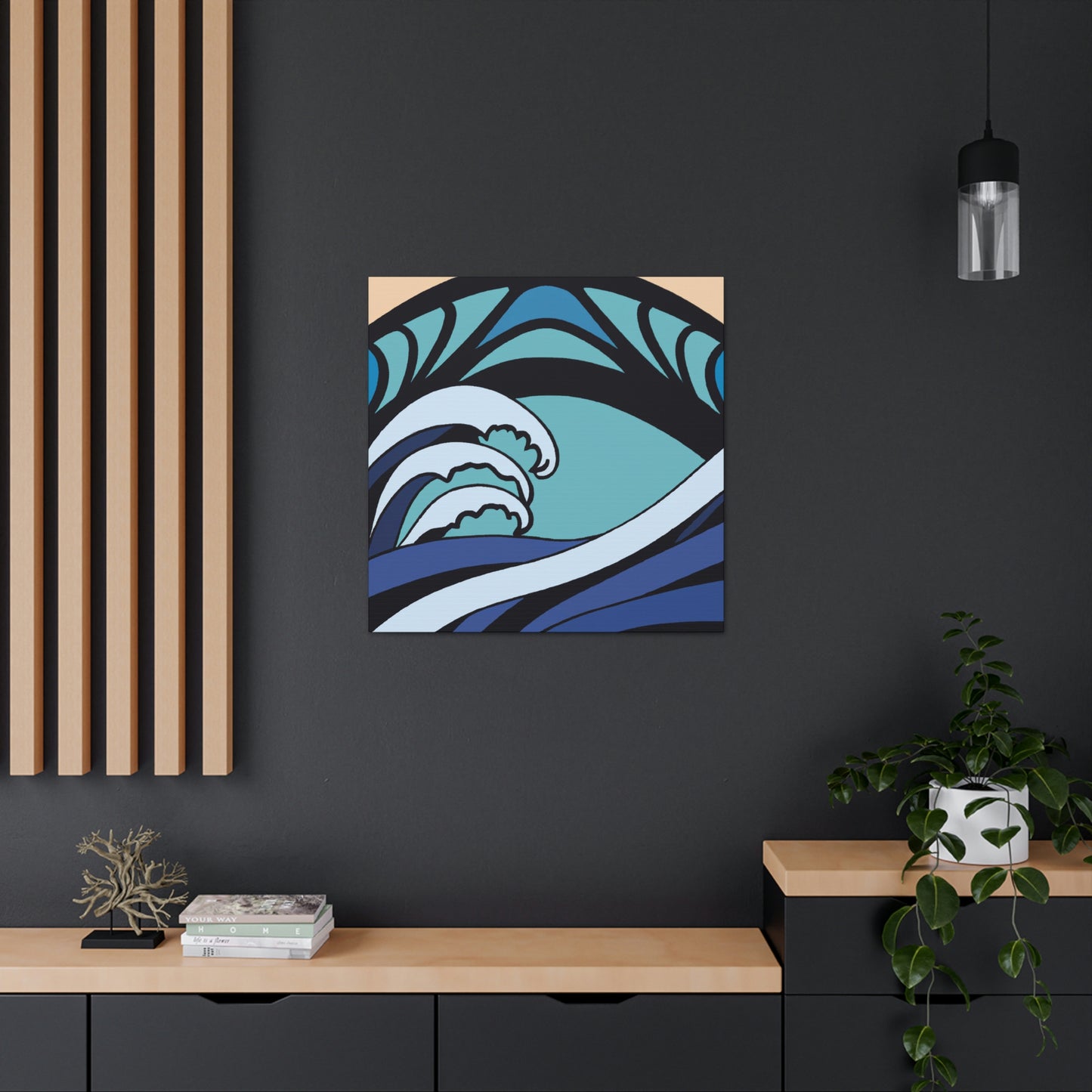 "Waves of Blue Luxury" - Canvas