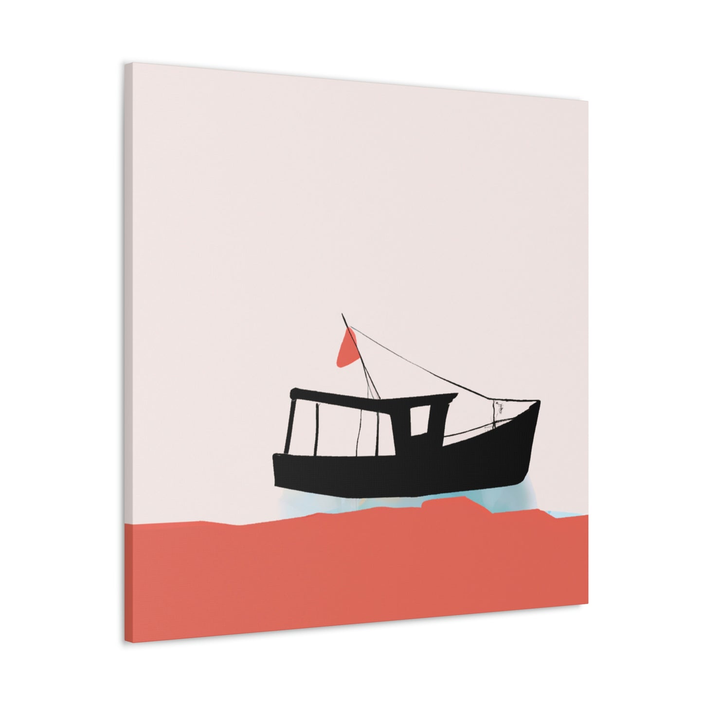 Fishing Boat Minimalism - Canvas