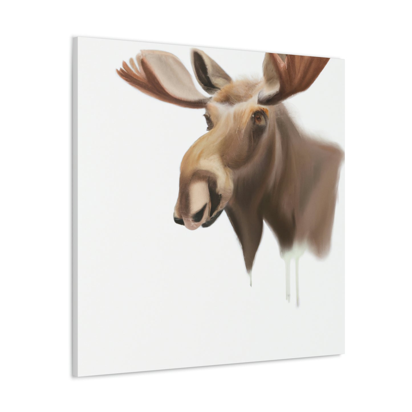 Moose in Winter Light - Canvas