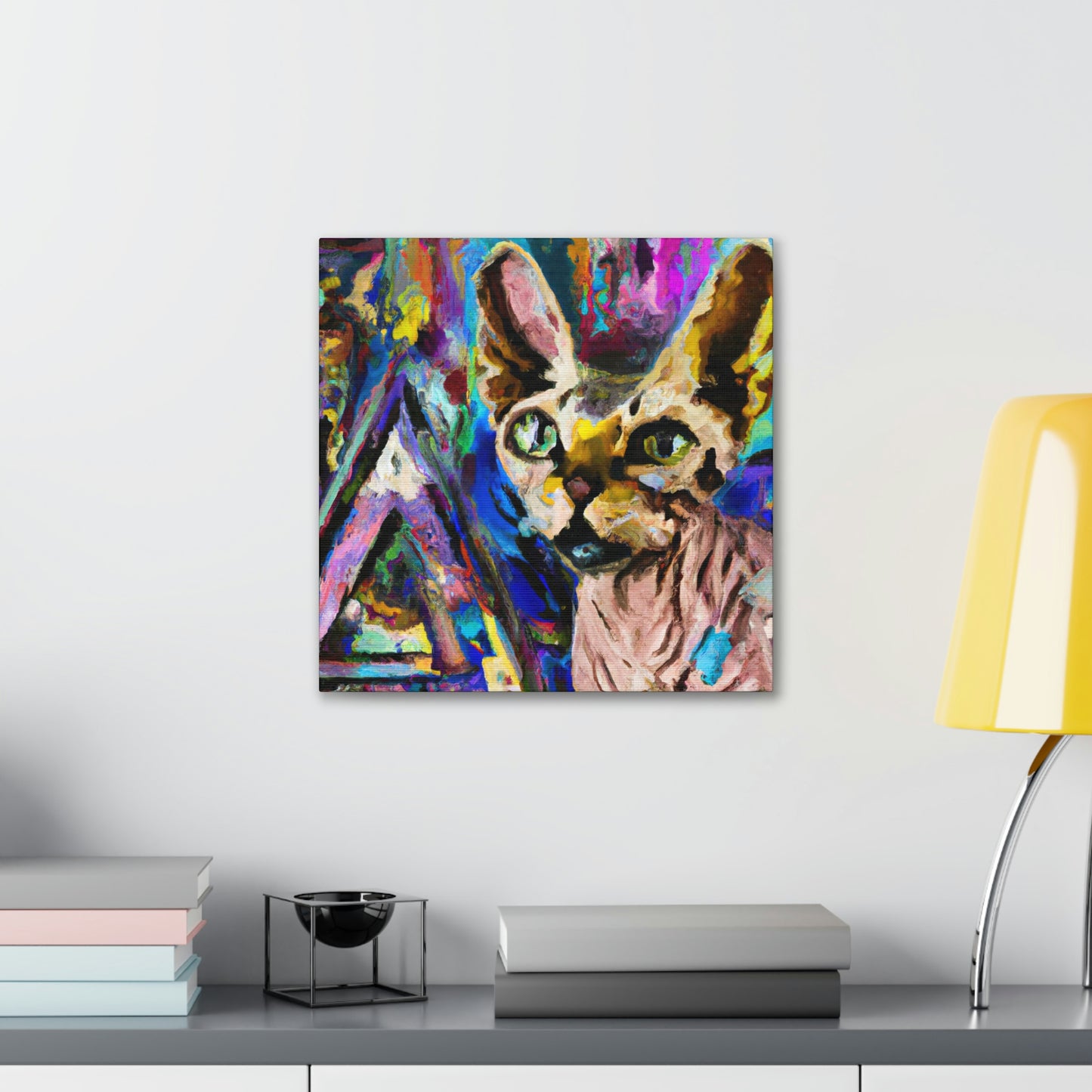 Sphynx in Abstraction - Canvas