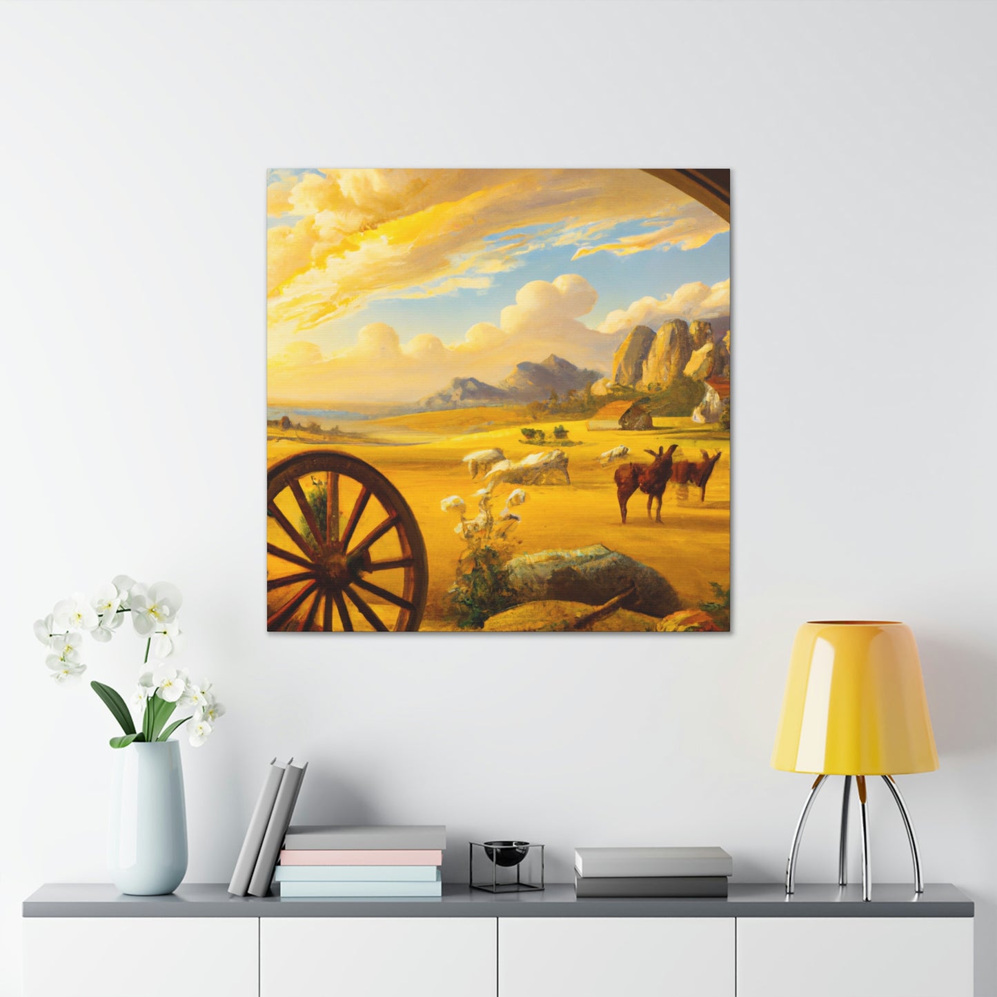 "Wagon Wheel Retrospective" - Canvas