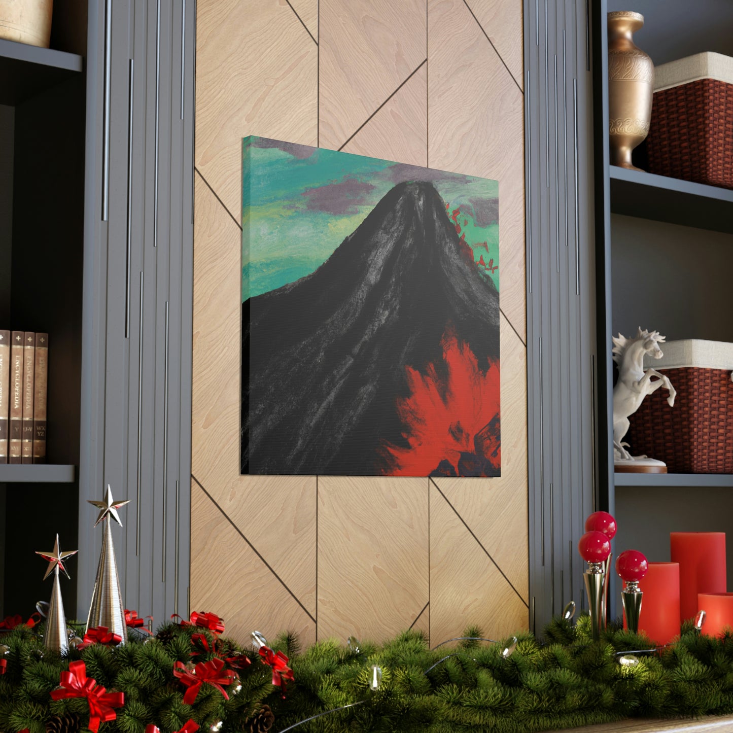 Volcano in Eruption - Canvas