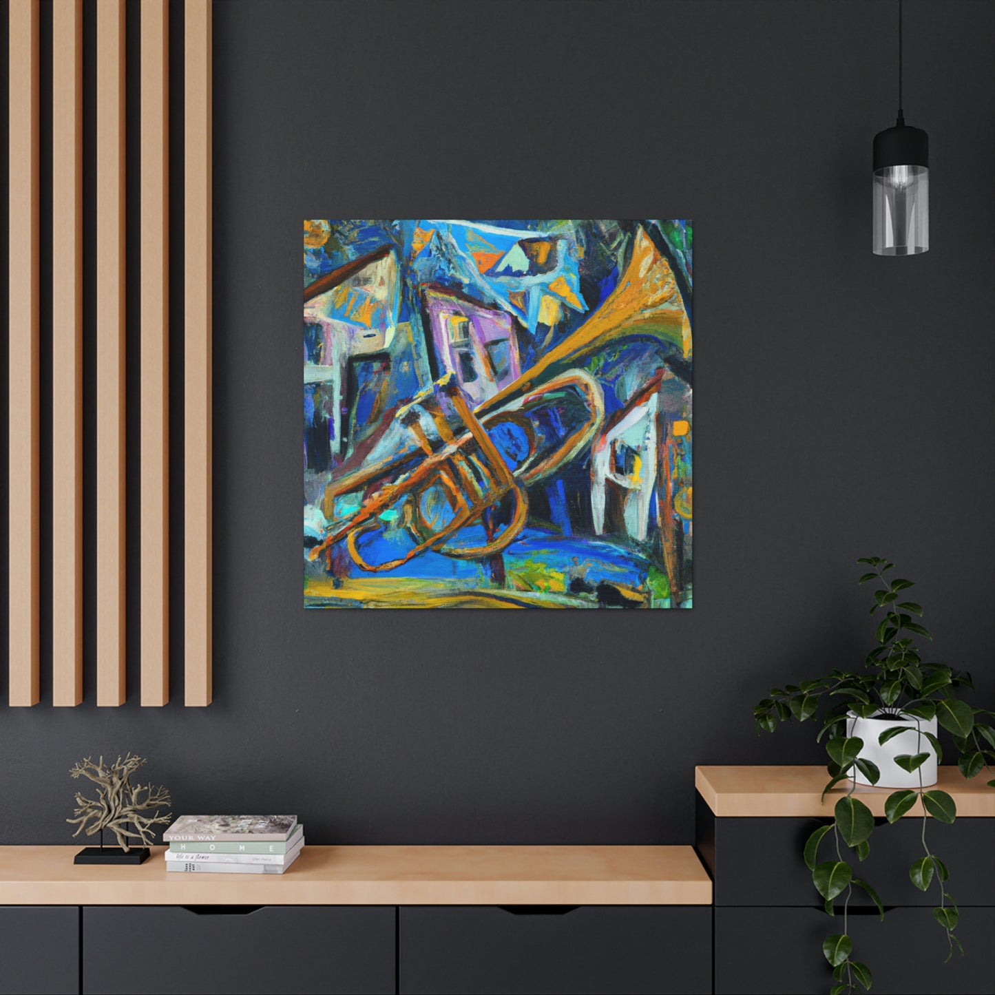 Serenading Trumpet Melody - Canvas