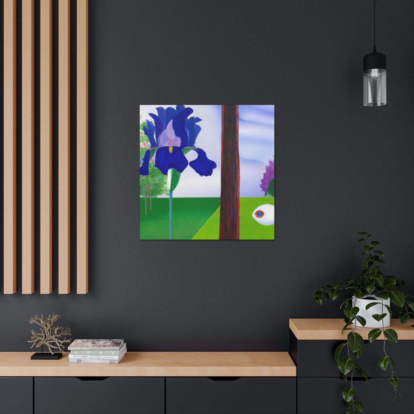 Iris in Abstraction - Canvas