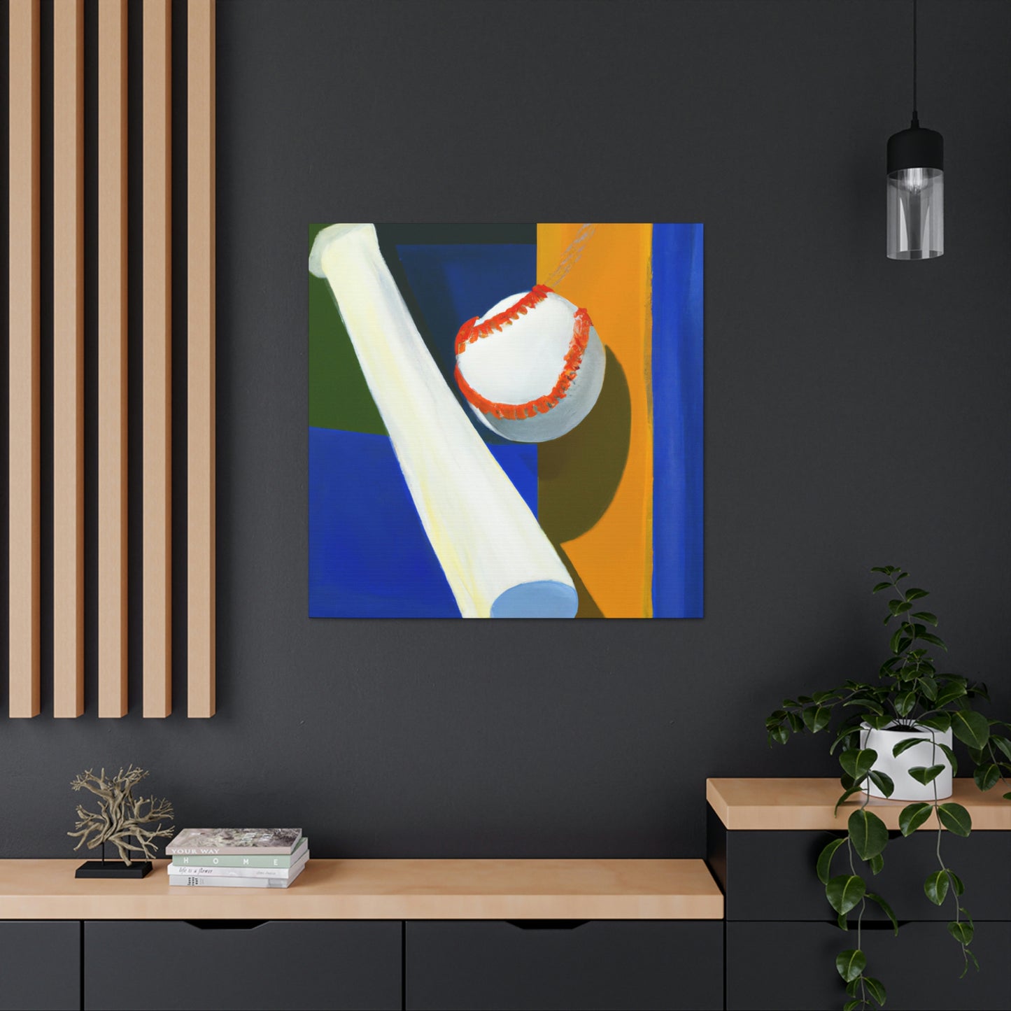 Baseball's Minimalism - Canvas