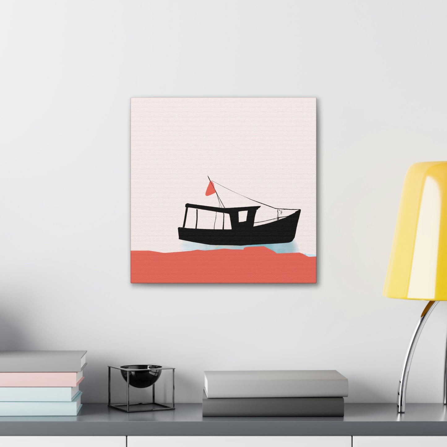 Fishing Boat Minimalism - Canvas