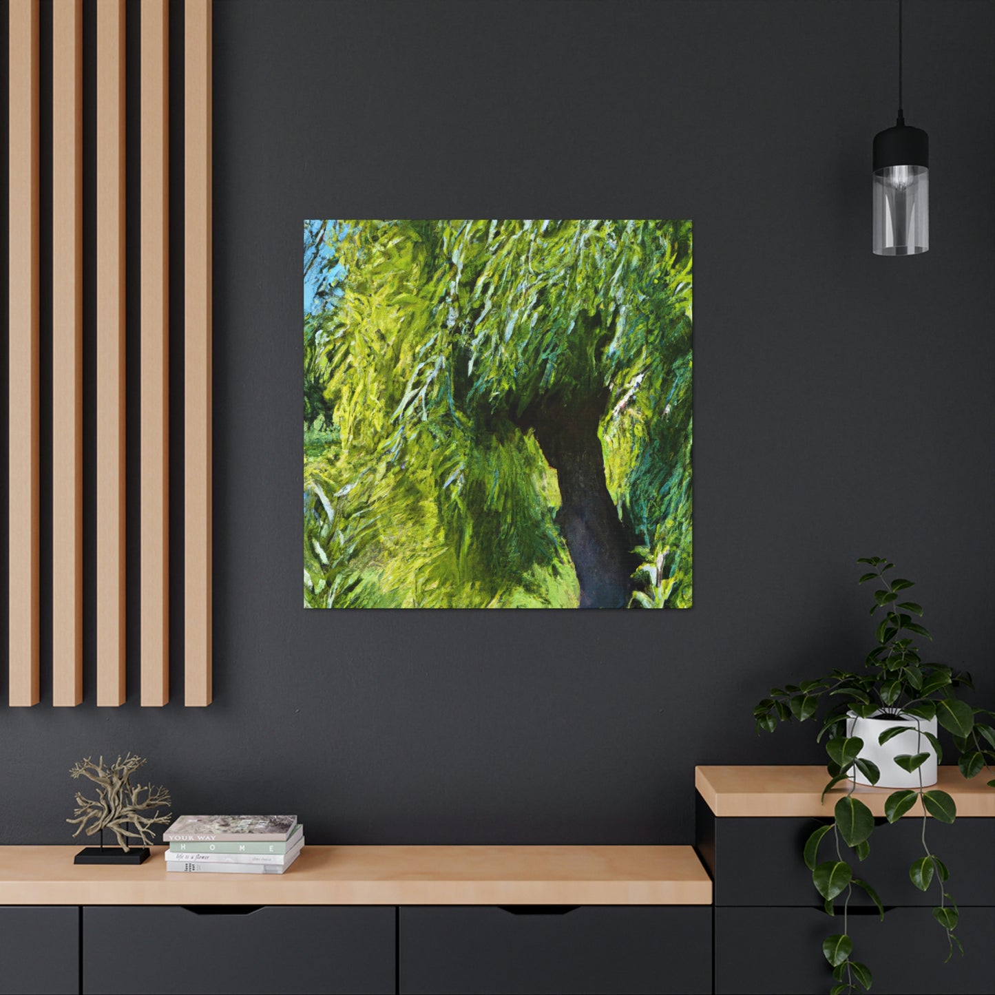 Willow by Moonlight - Canvas