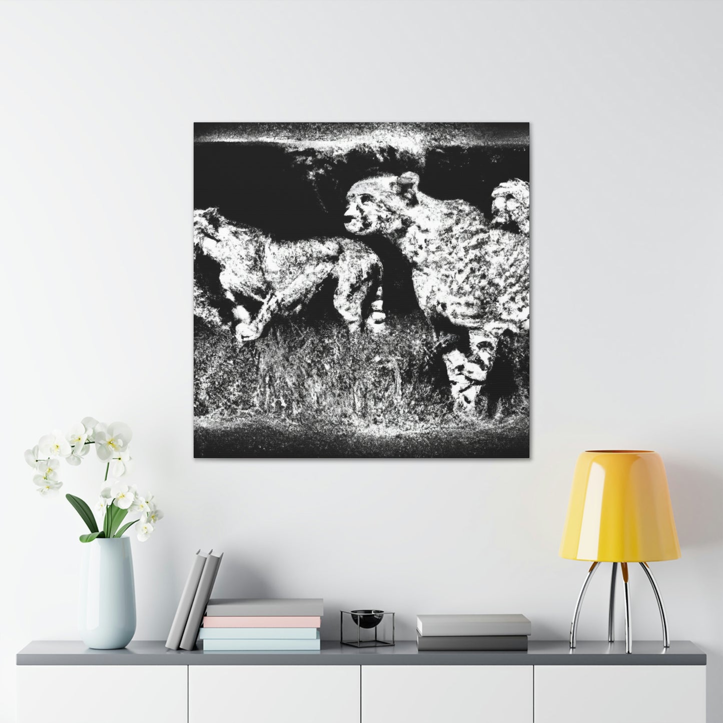 Cheetah in Abstract Form - Canvas