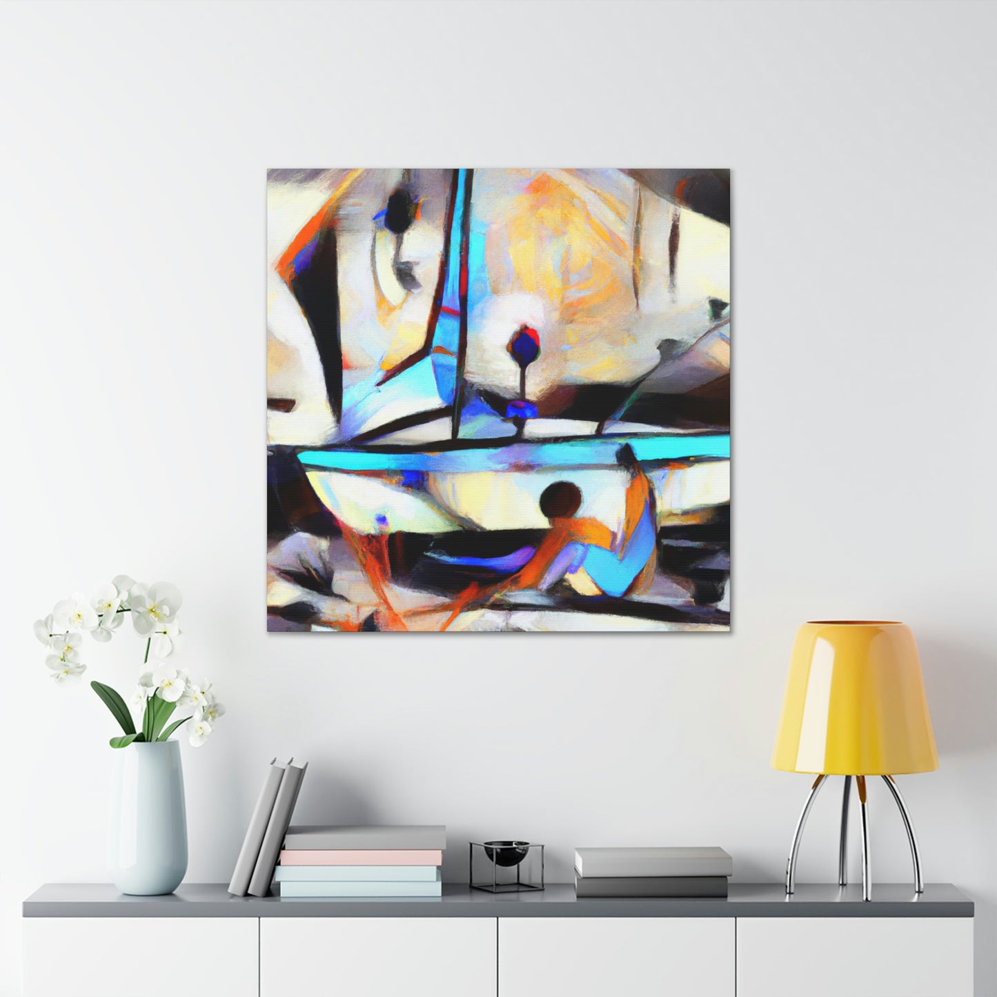 "Sailboats on a Horizon" - Canvas