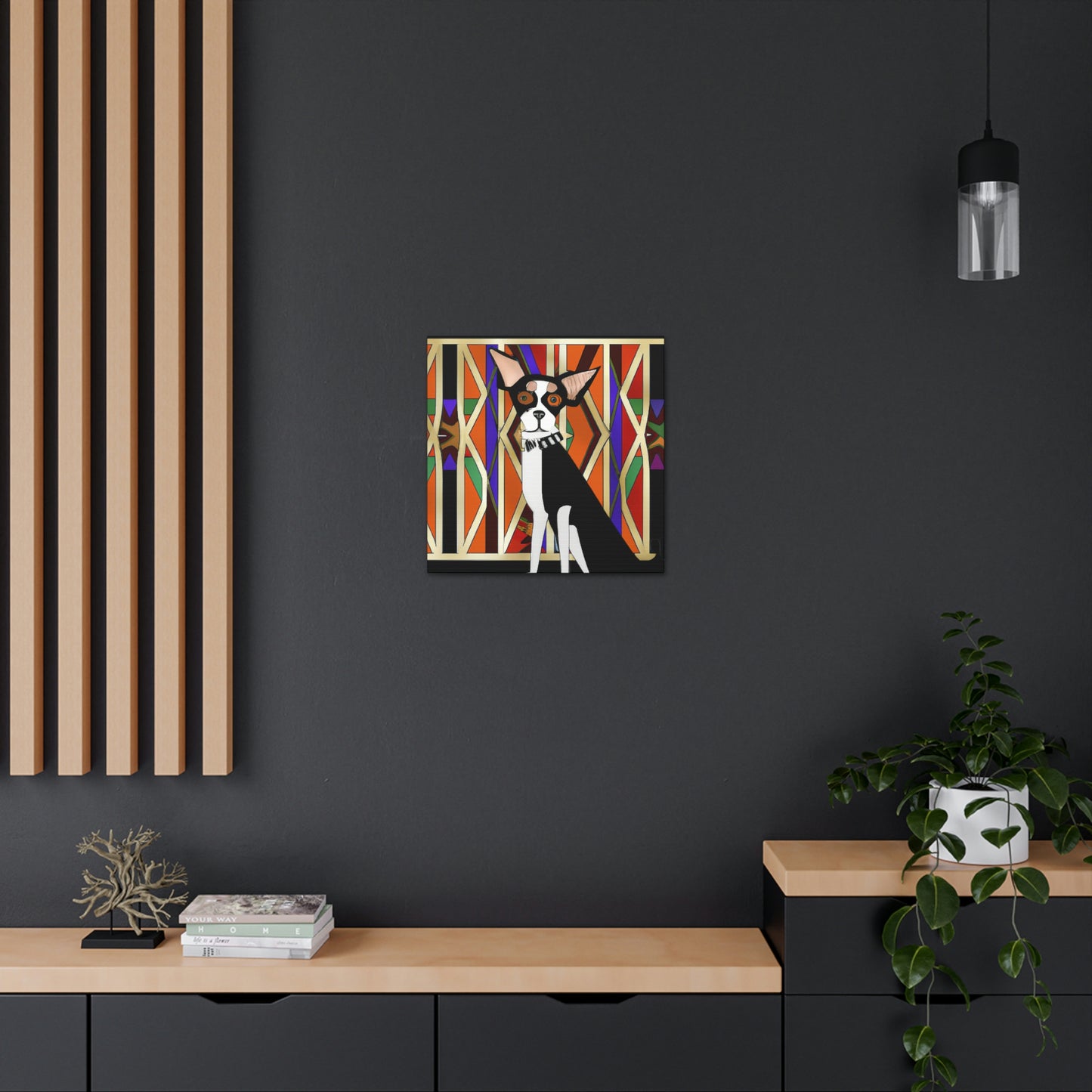 "Chihuahua Through Deco" - Canvas