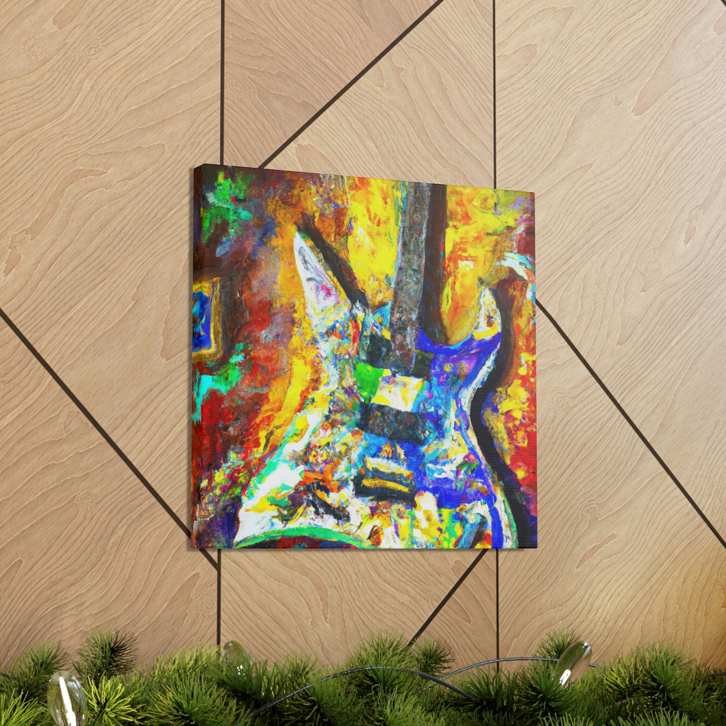 "Electric Guitar Enigma" - Canvas