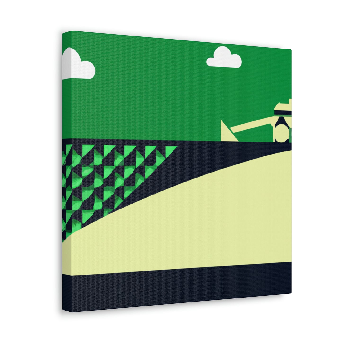 "Combine Harvester Minimalism" - Canvas