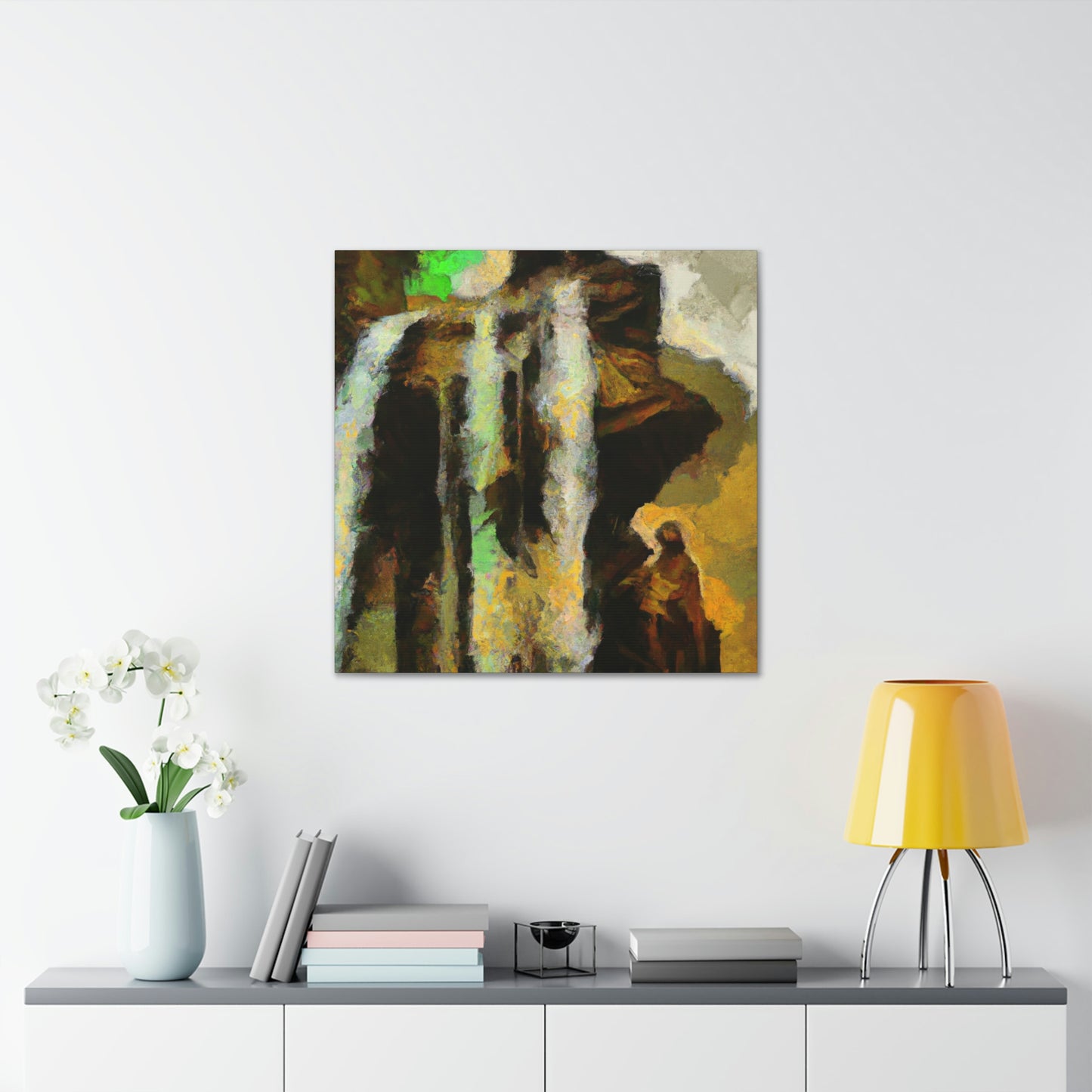 "Waterfall Melodic Mosaic" - Canvas