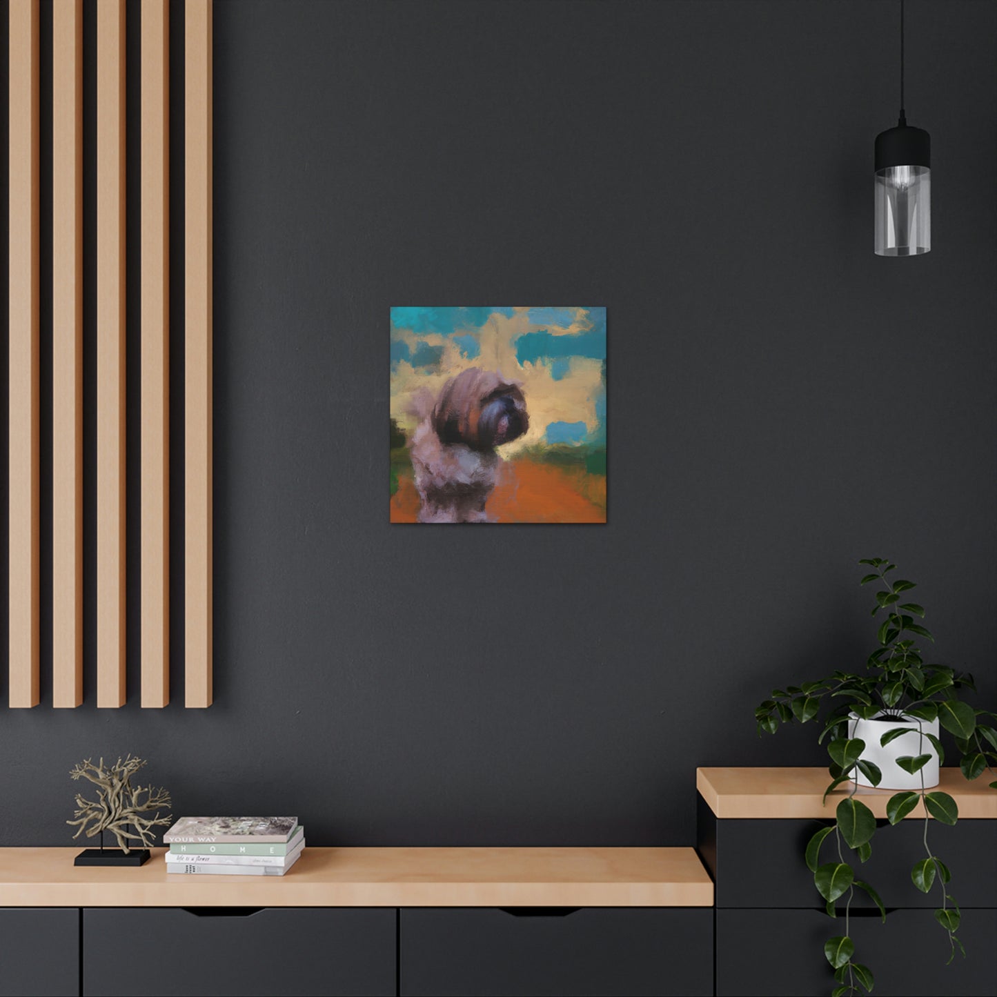 Fur and Whimsy Shih - Canvas