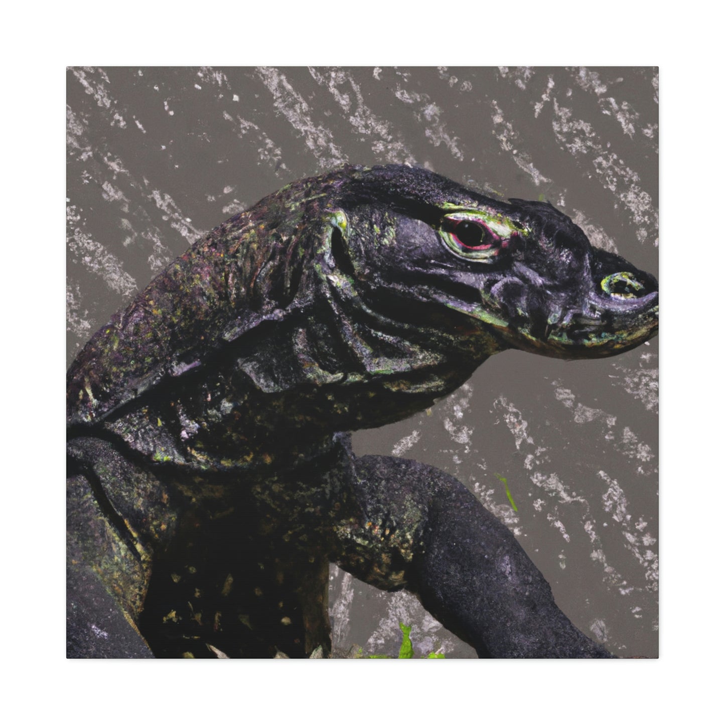 Komodo Dreaming Vividly - Canvas