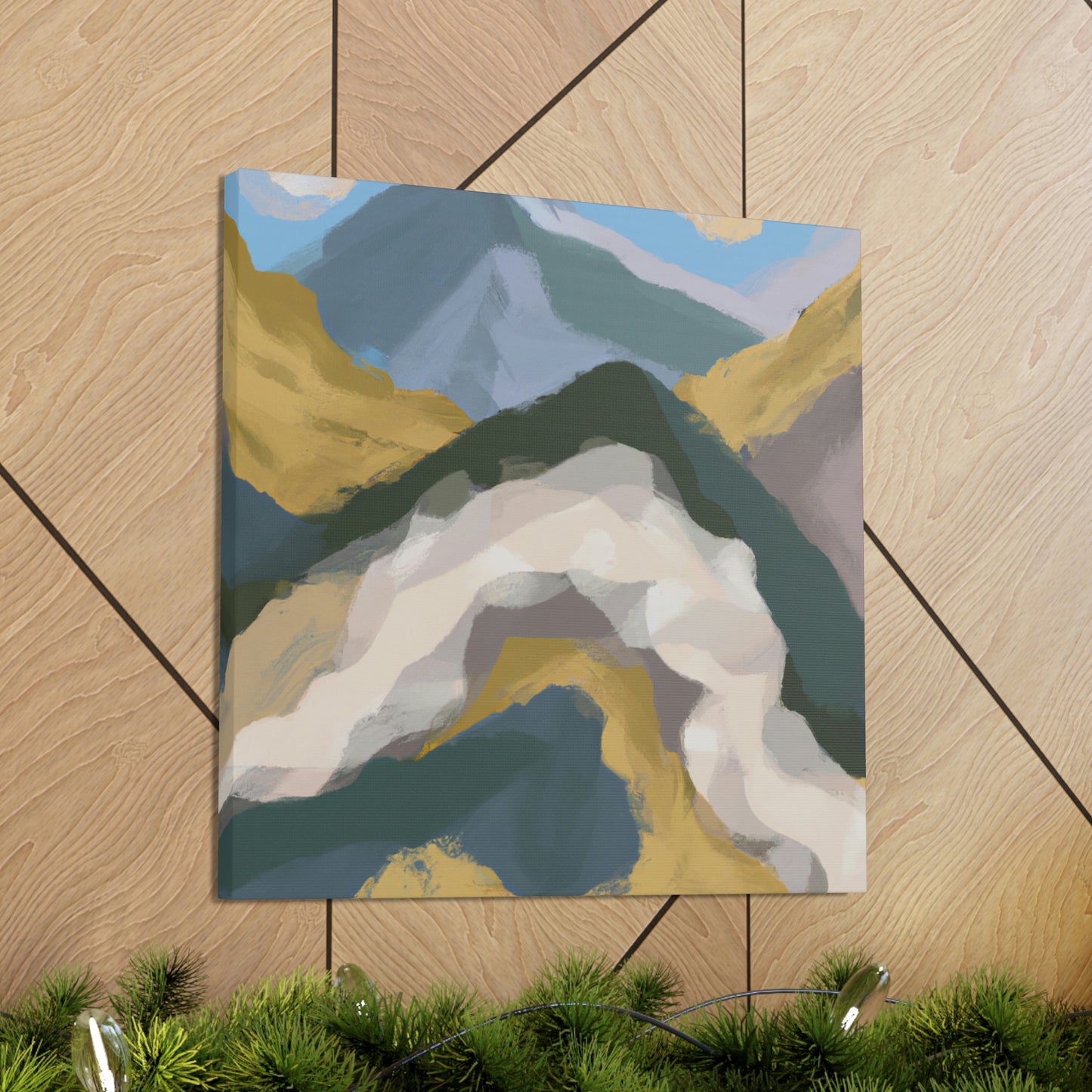 Mountain Majesty Abstract - Canvas