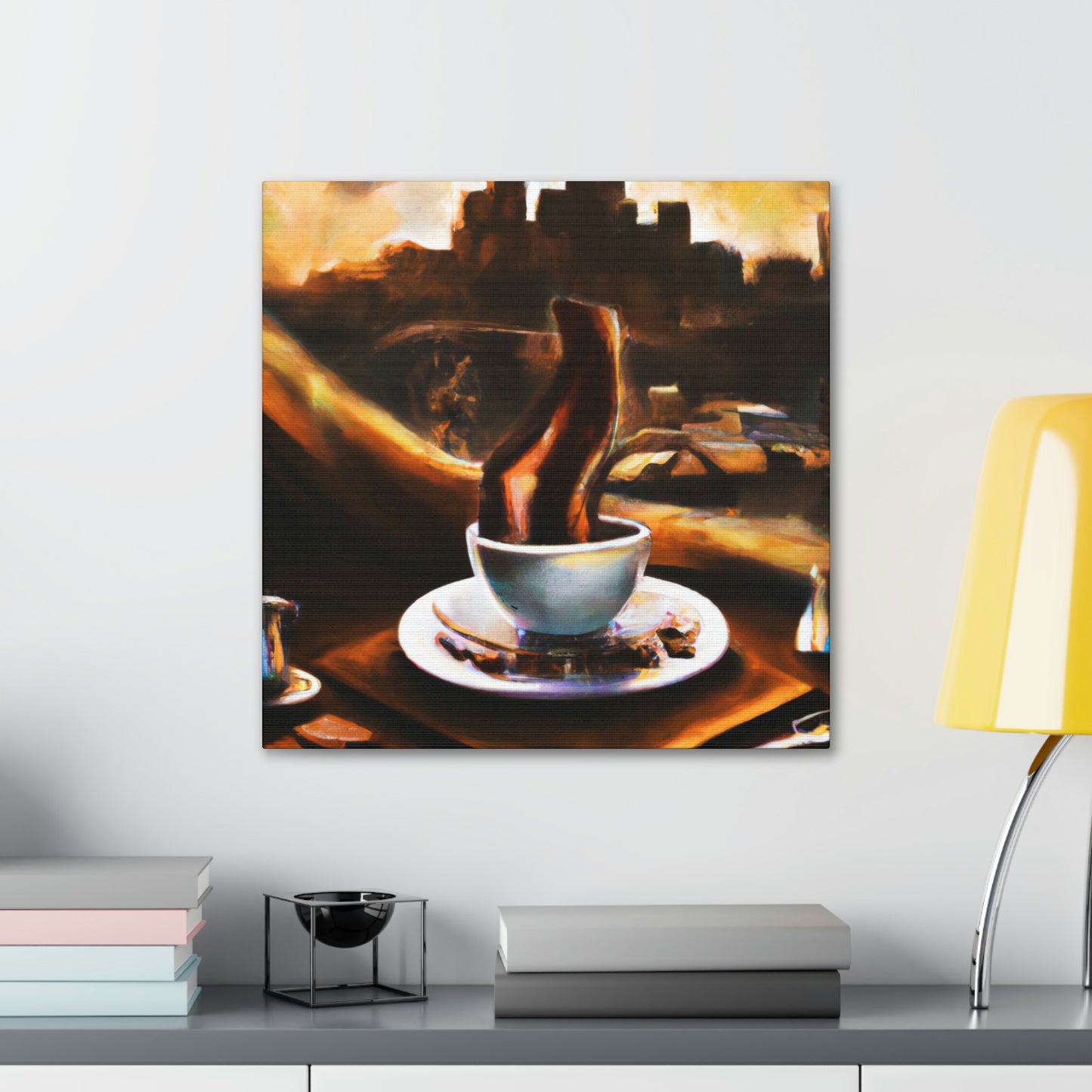 "Brewed Beauty of Coffee" - Canvas