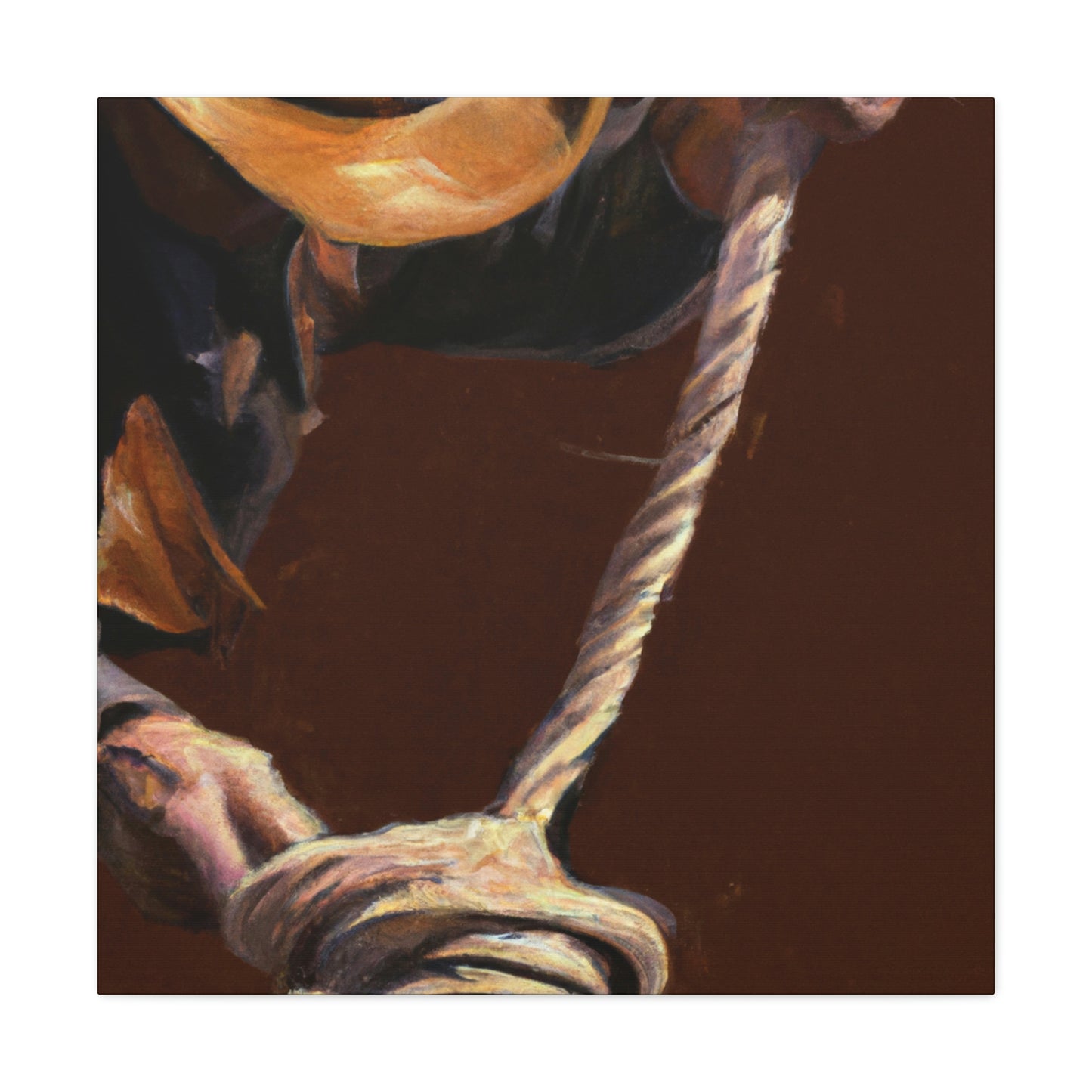 "Rope a Cowboy Dream" - Canvas