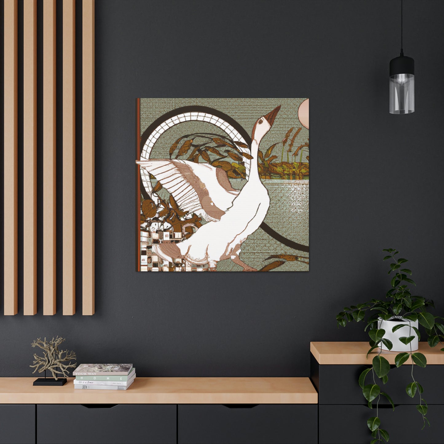 Goose in Art Nouveau - Canvas