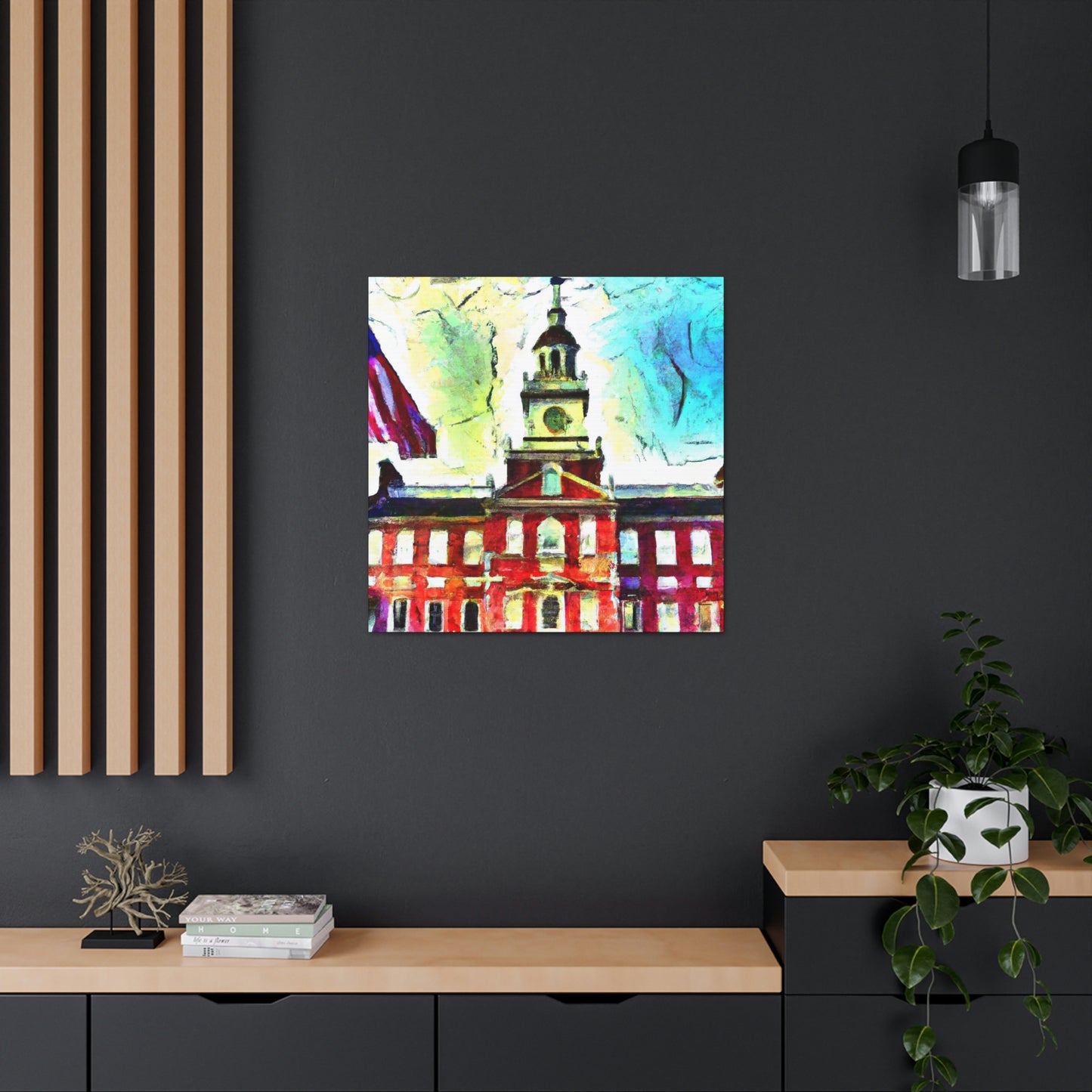 Independence Hall Reflected - Canvas