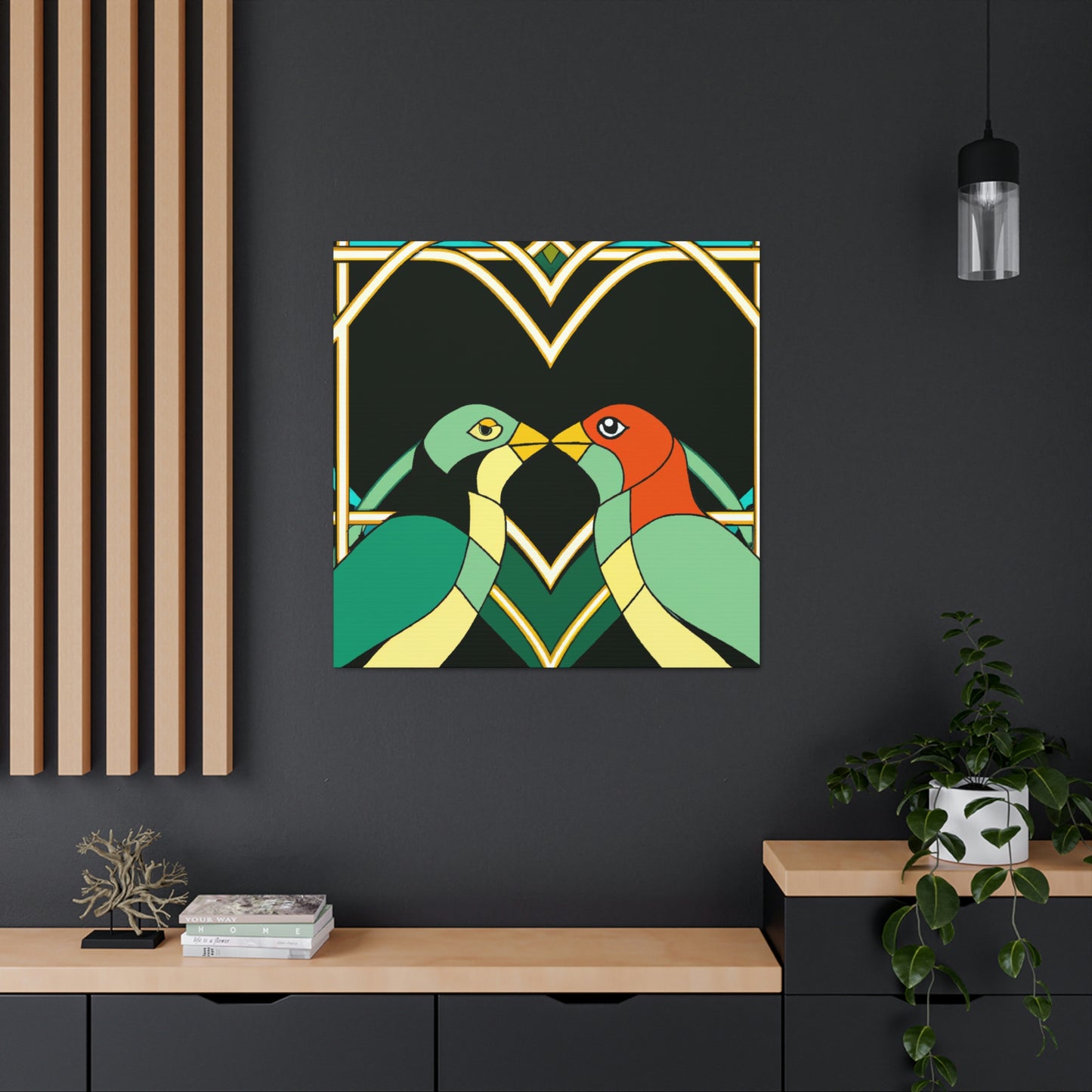 Lovers in Art Deco - Canvas