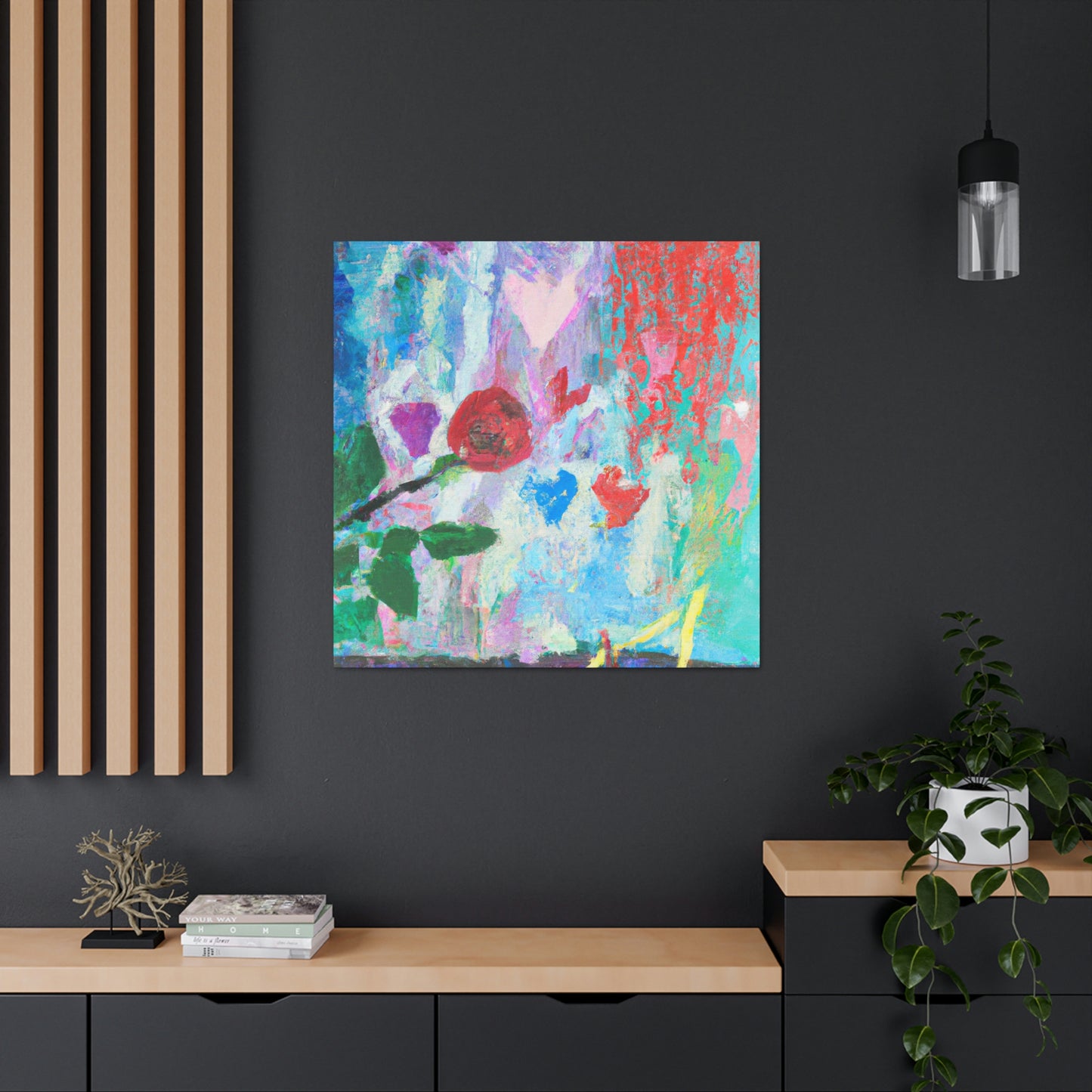 "Love Bouquet Abloom" - Canvas