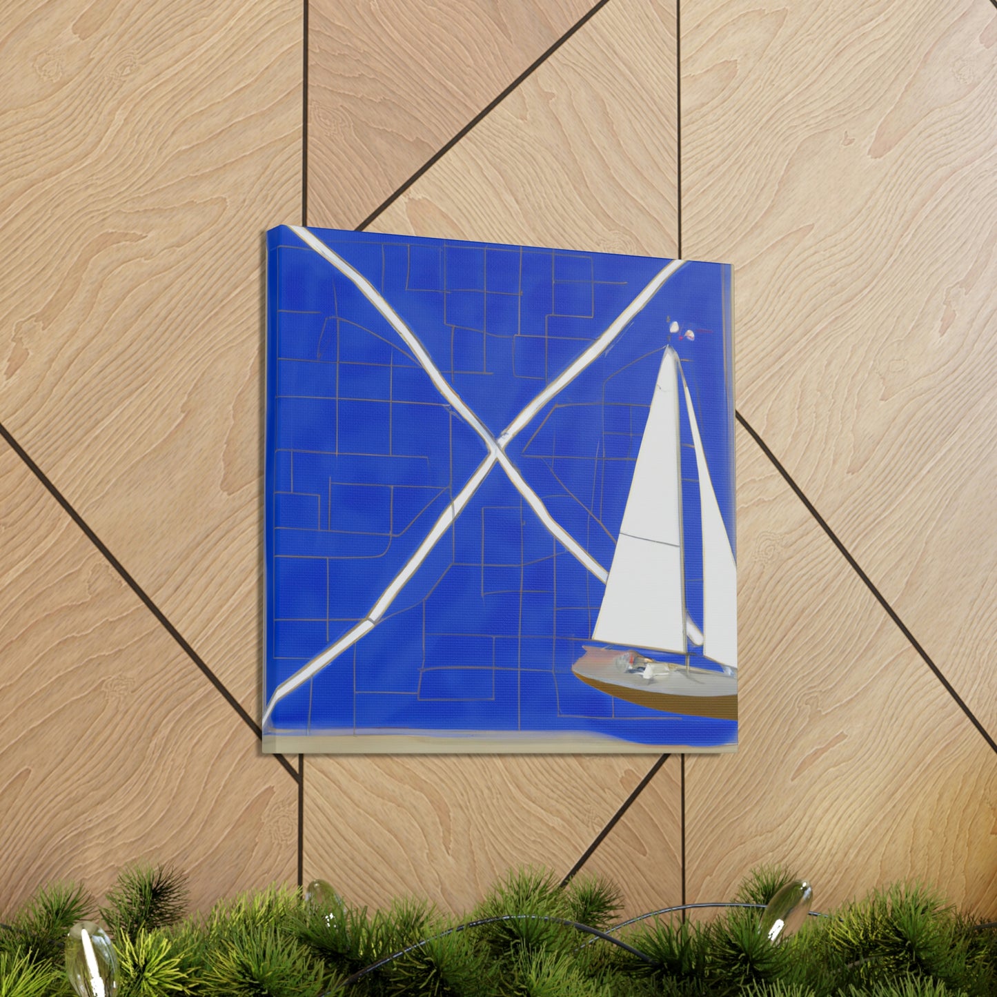 Nautical Minimalism Chart - Canvas