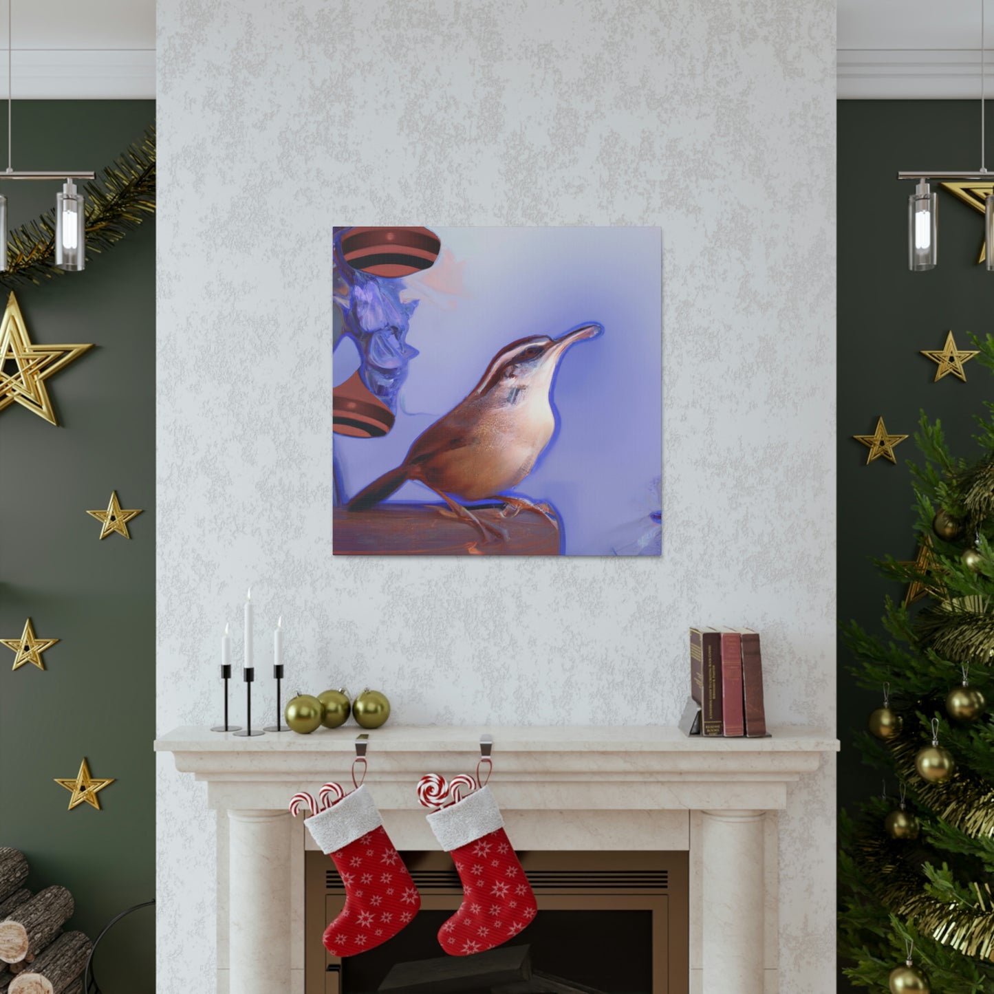 Carolina Wren Reflection - Canvas