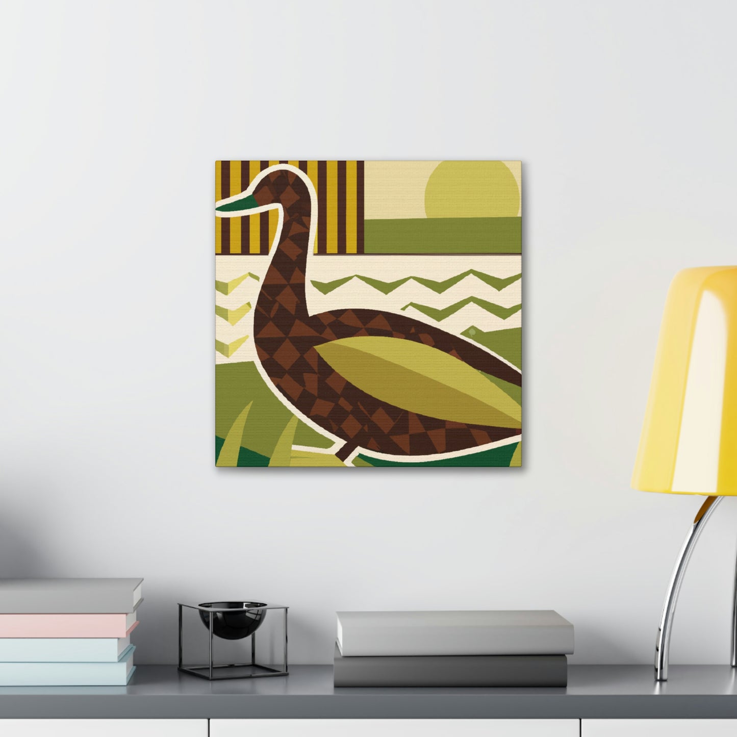 "A Quacking Art Deco" - Canvas