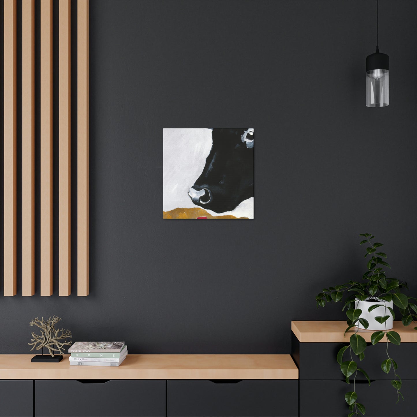 "Black Angus Simplicity" - Canvas