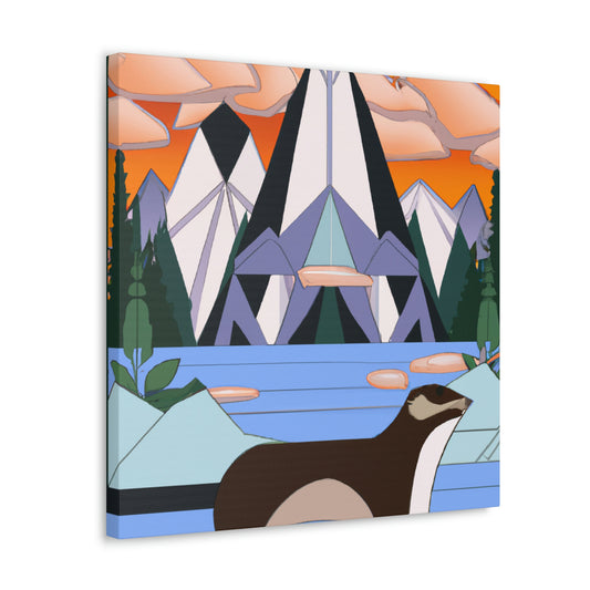 "Otterly Dazzling Deco" - Canvas