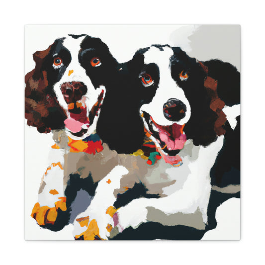 'Springer Spaniel Delight' - Canvas