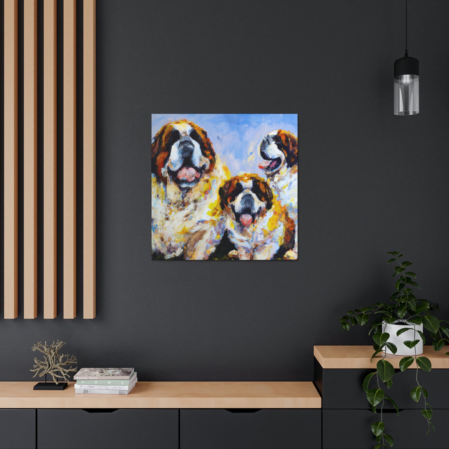 Saint Bernard's Majesty - Canvas