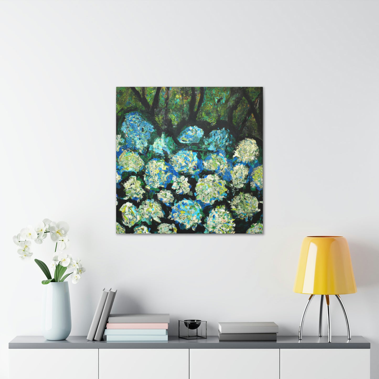 "Hydrangea Abstraction Bliss" - Canvas