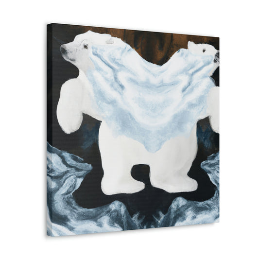 Polar Bear in Baroque - Canvas