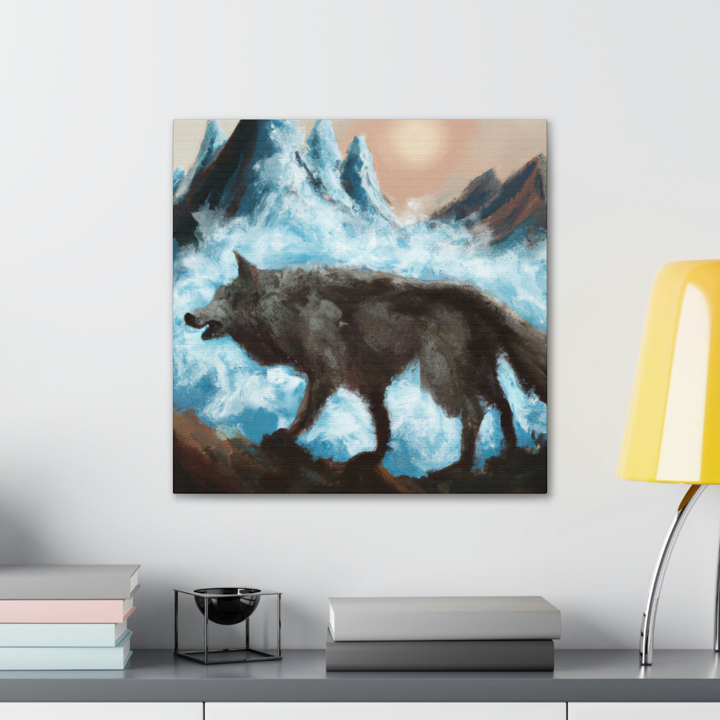 "Wolf Staring Majesty" - Canvas