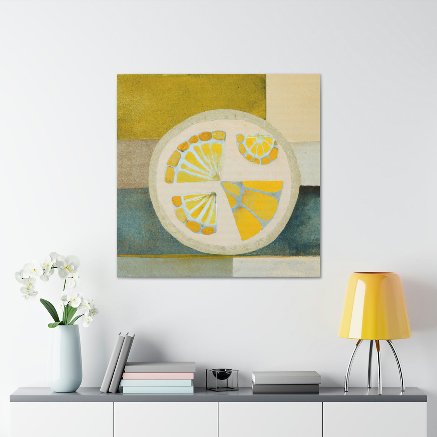 Lemons in Art Deco - Canvas