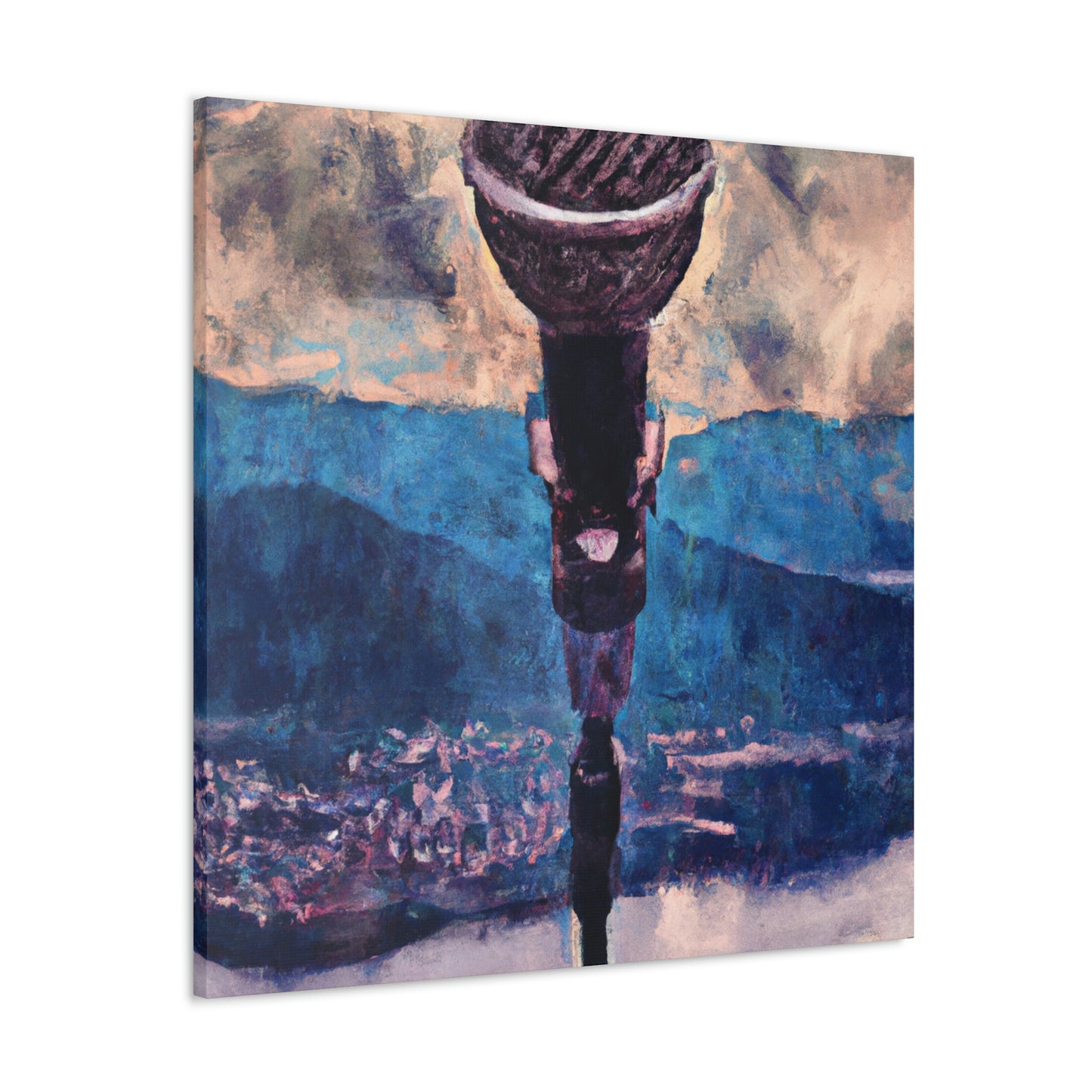 "Microphone of Melody Maker" - Canvas