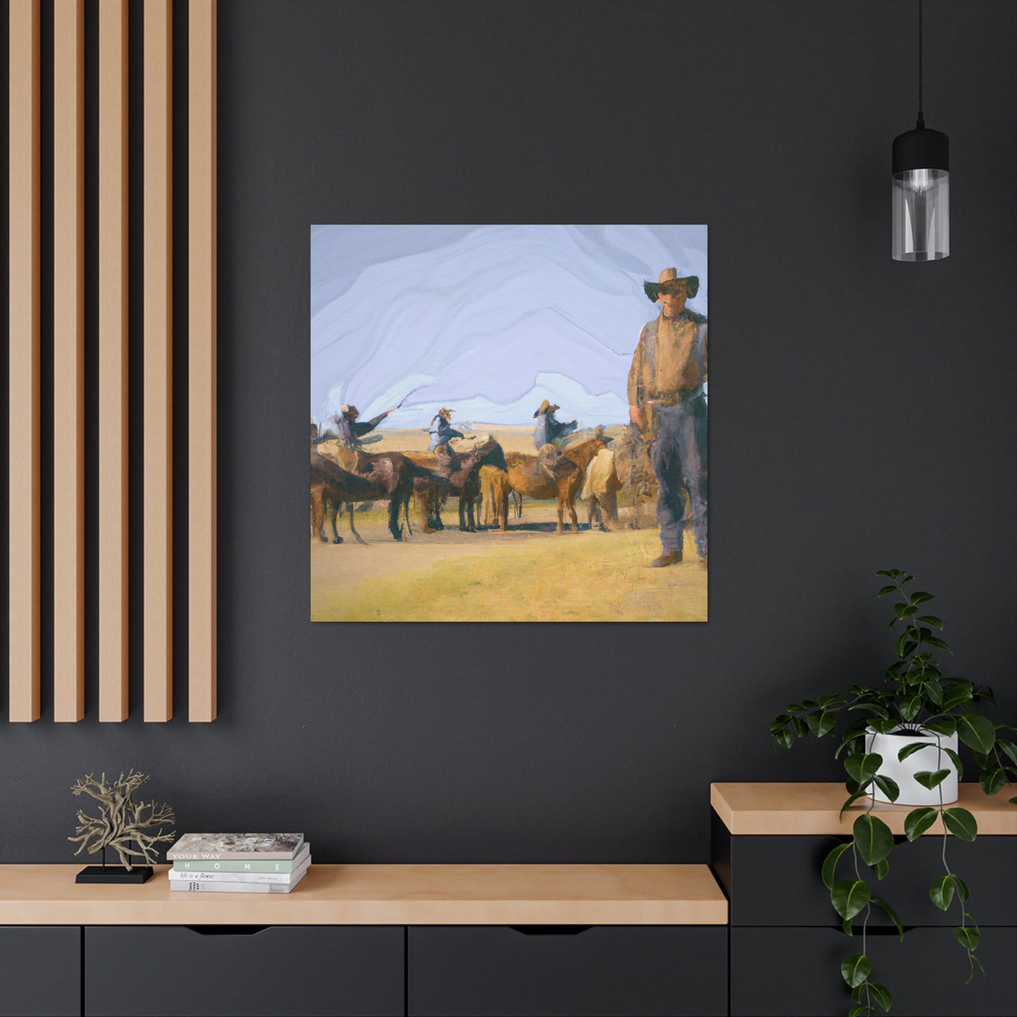 "Herd on a Ranch" - Canvas